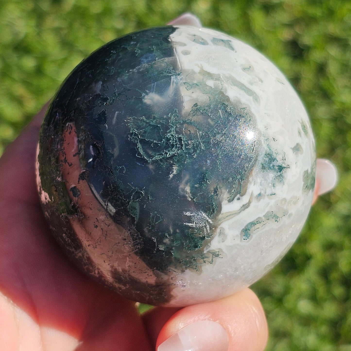 Moss Agate Sphere (B)