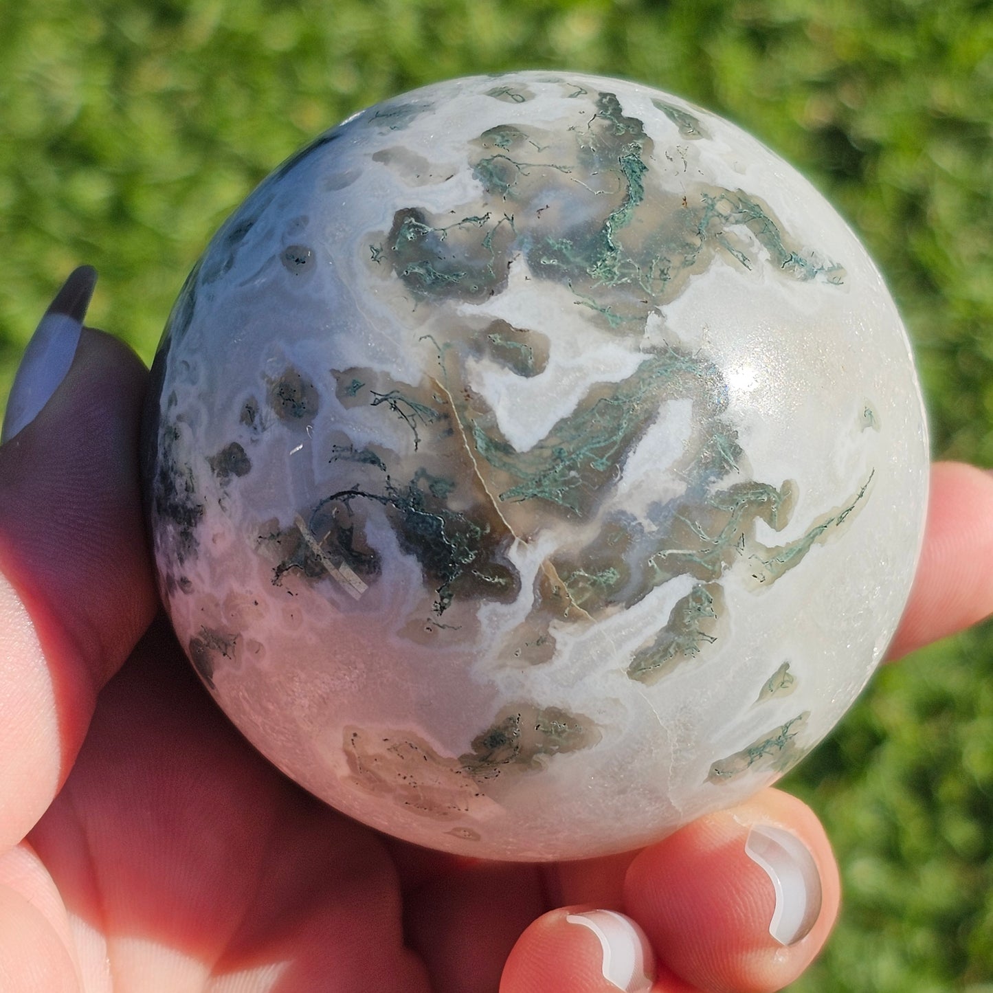 Moss Agate Sphere (B)