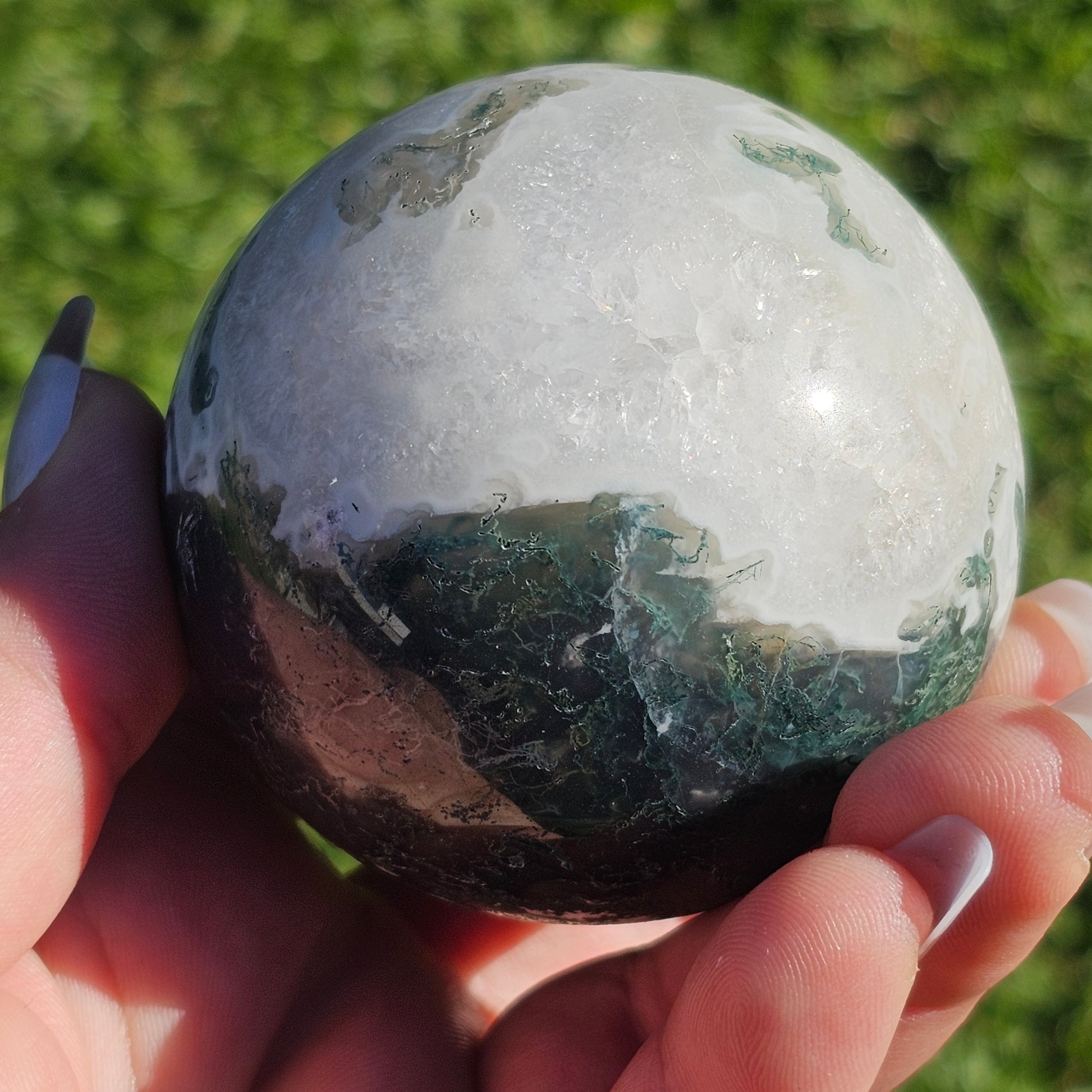 Moss Agate Sphere (B)