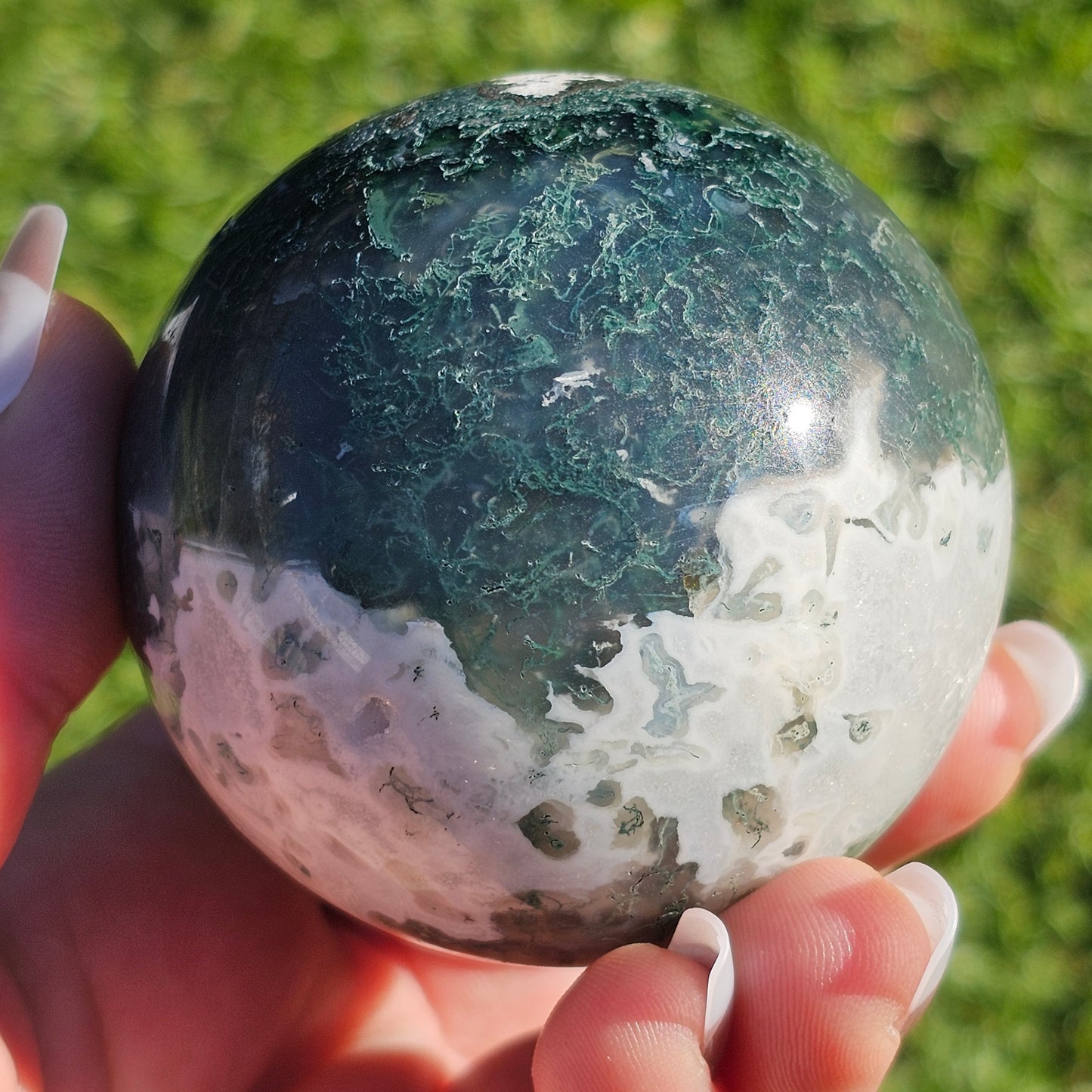 Moss Agate Sphere (B)