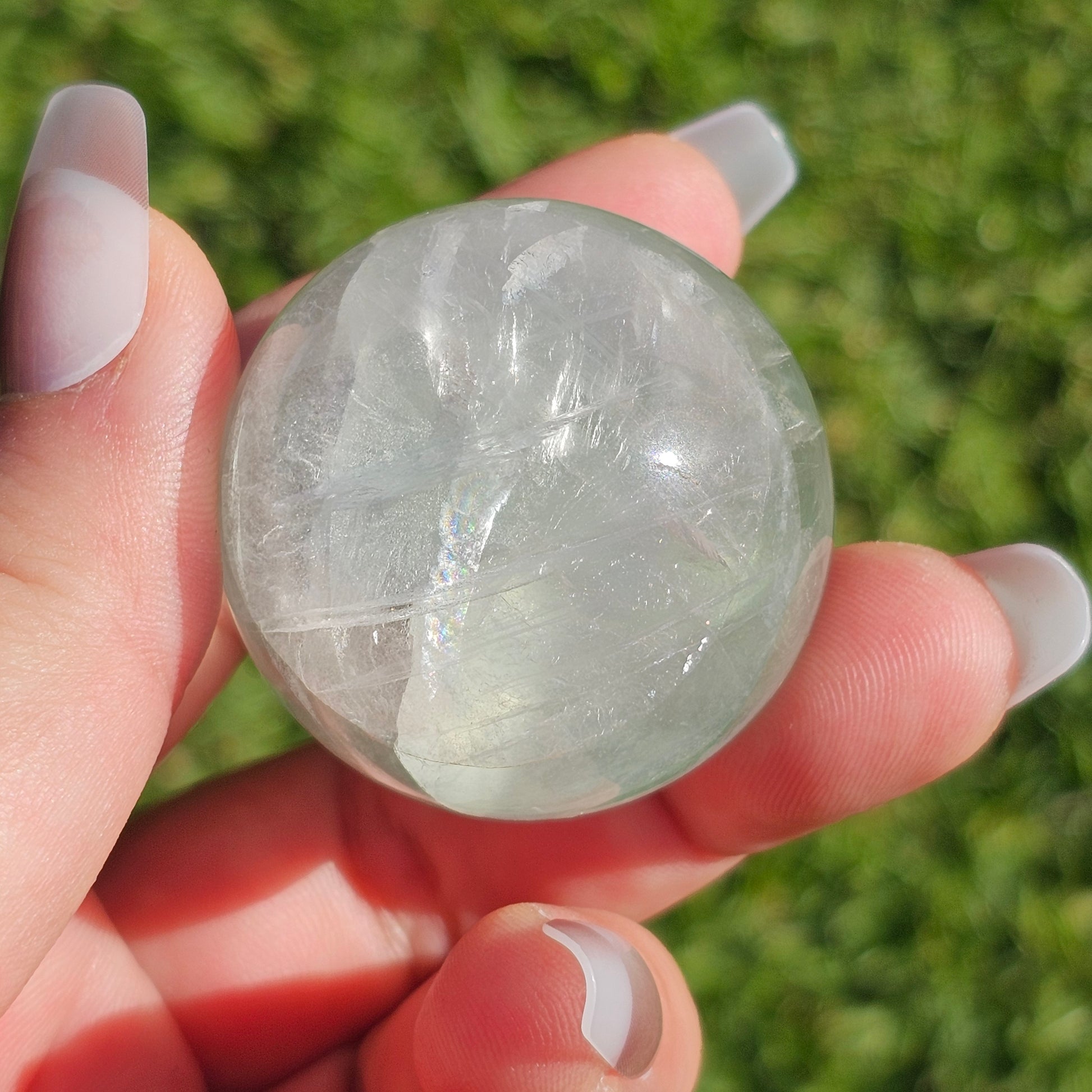 Green Fluorite Sphere