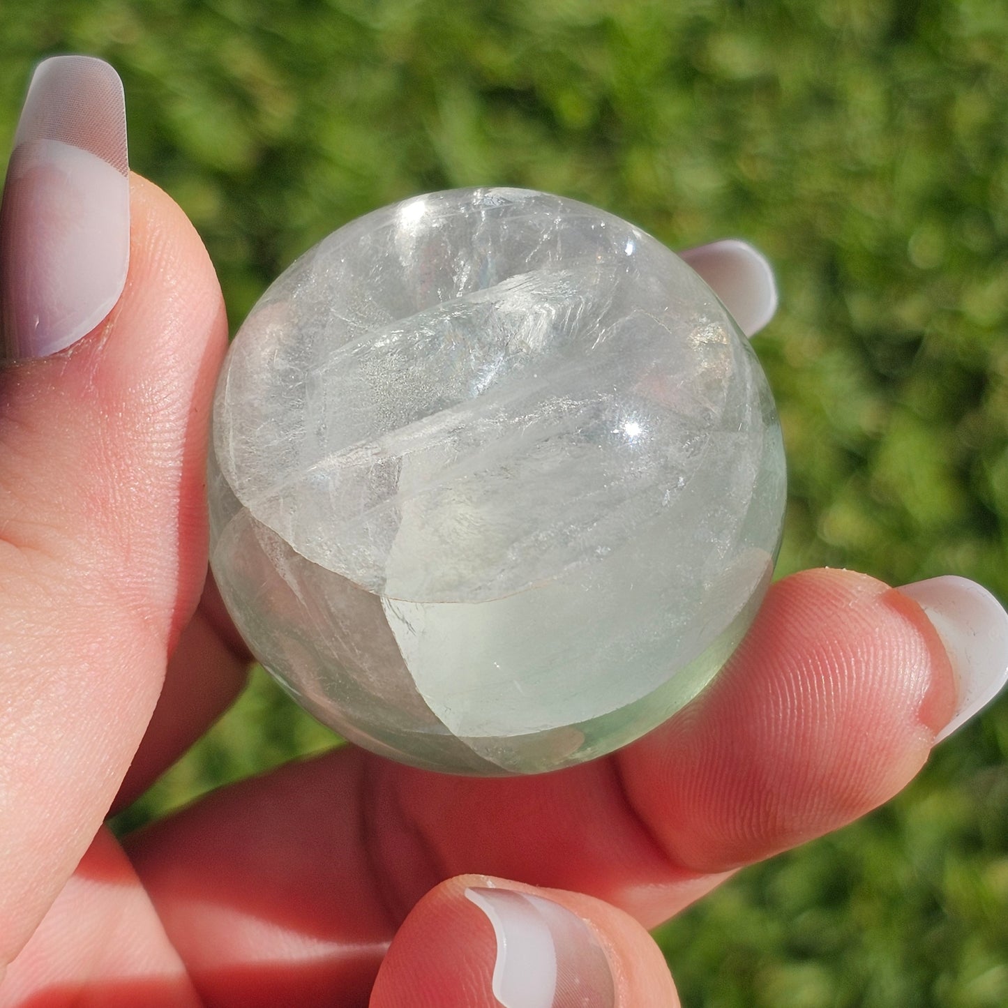 Green Fluorite Sphere