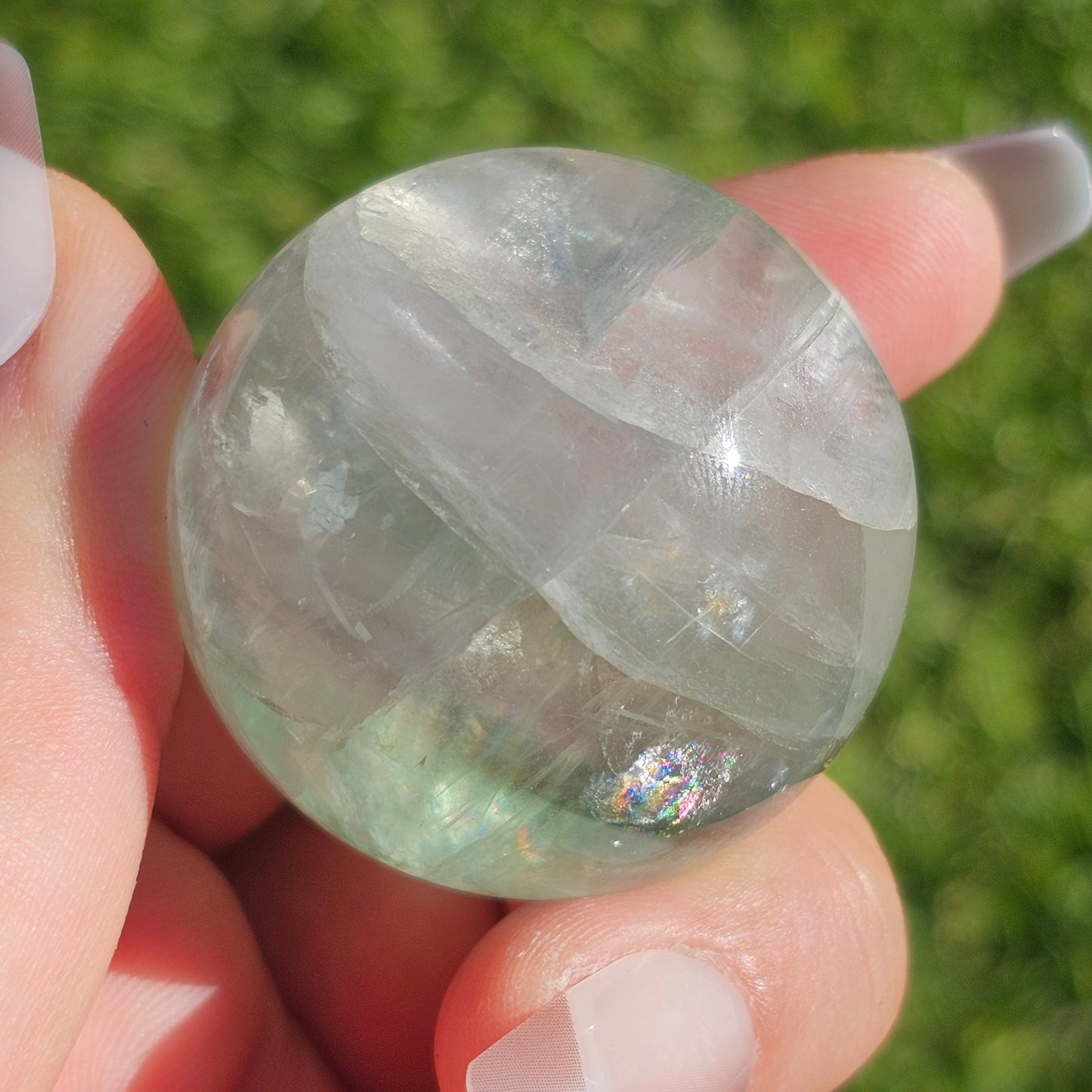 Green Fluorite Sphere