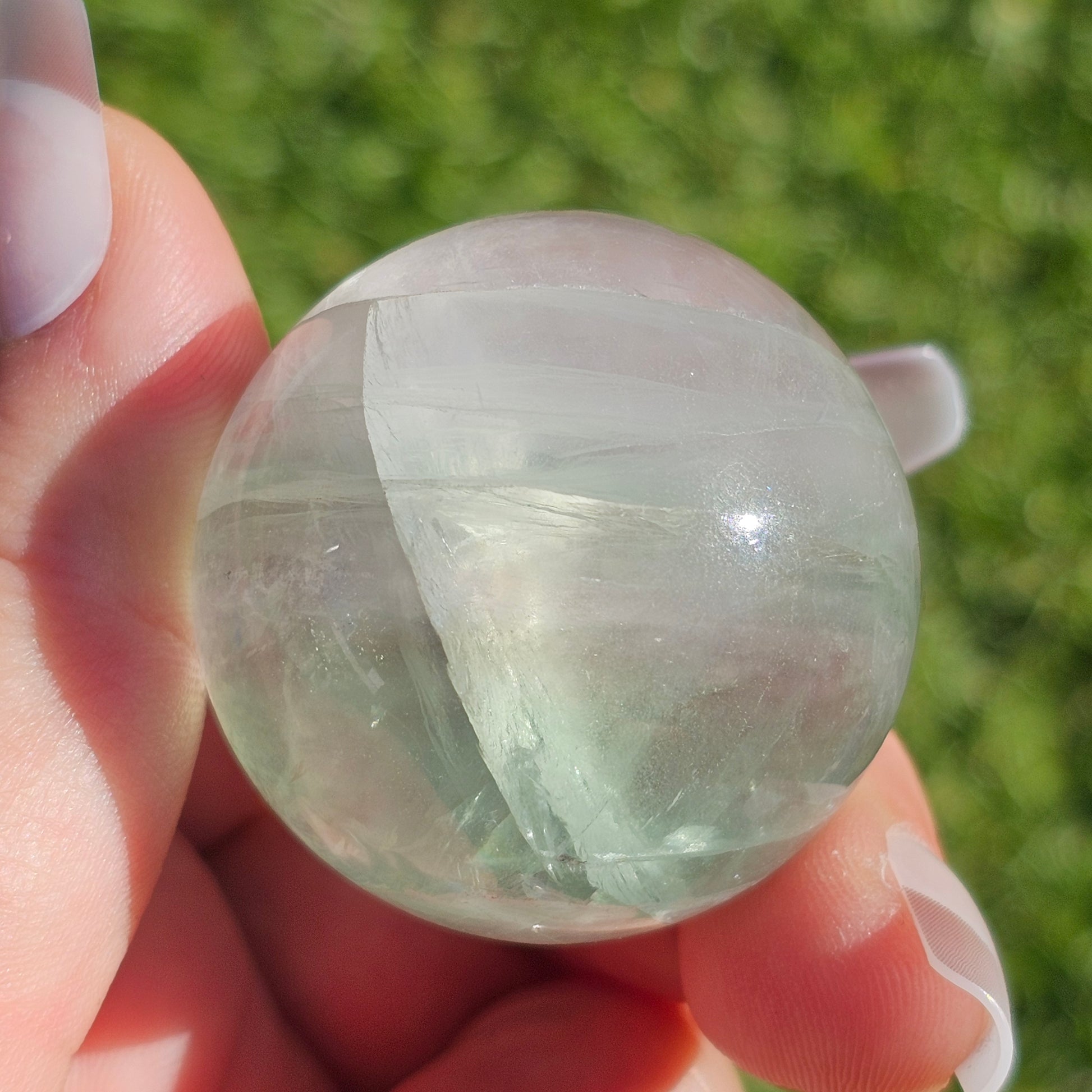 Green Fluorite Sphere