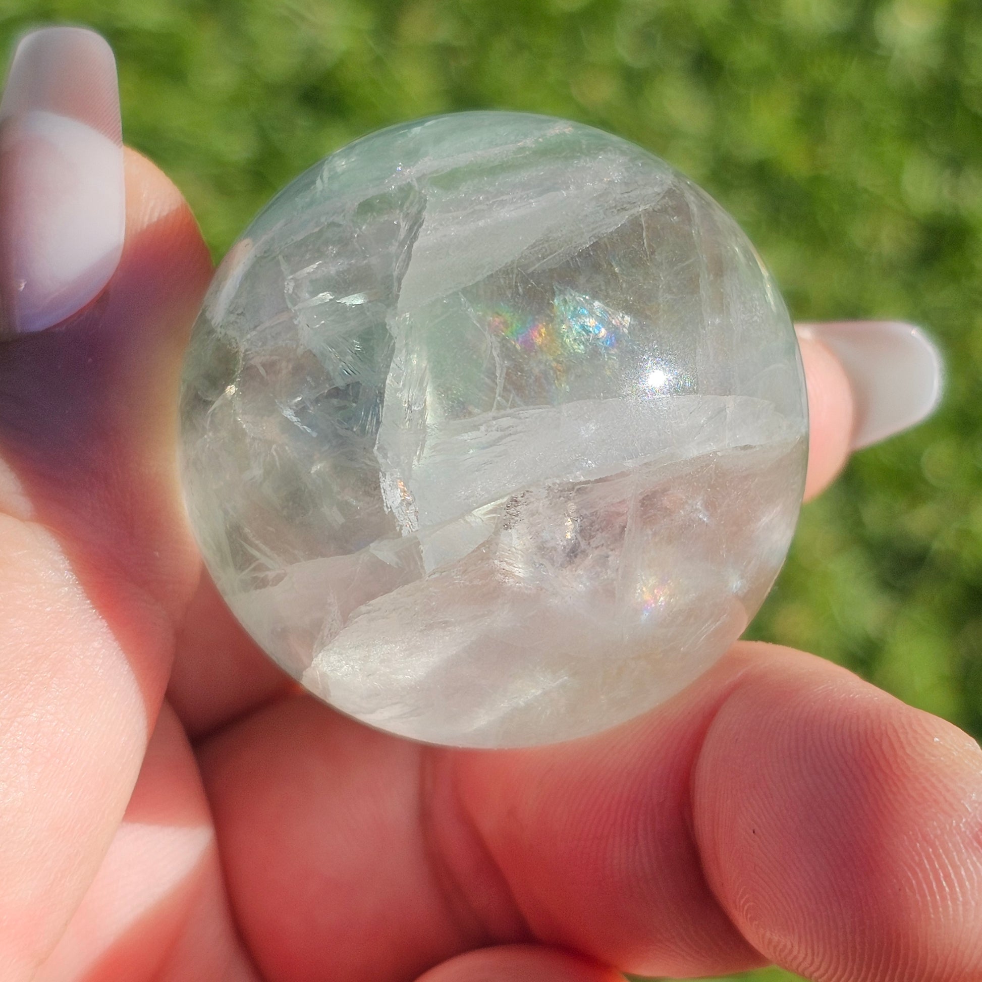 Green Fluorite Sphere