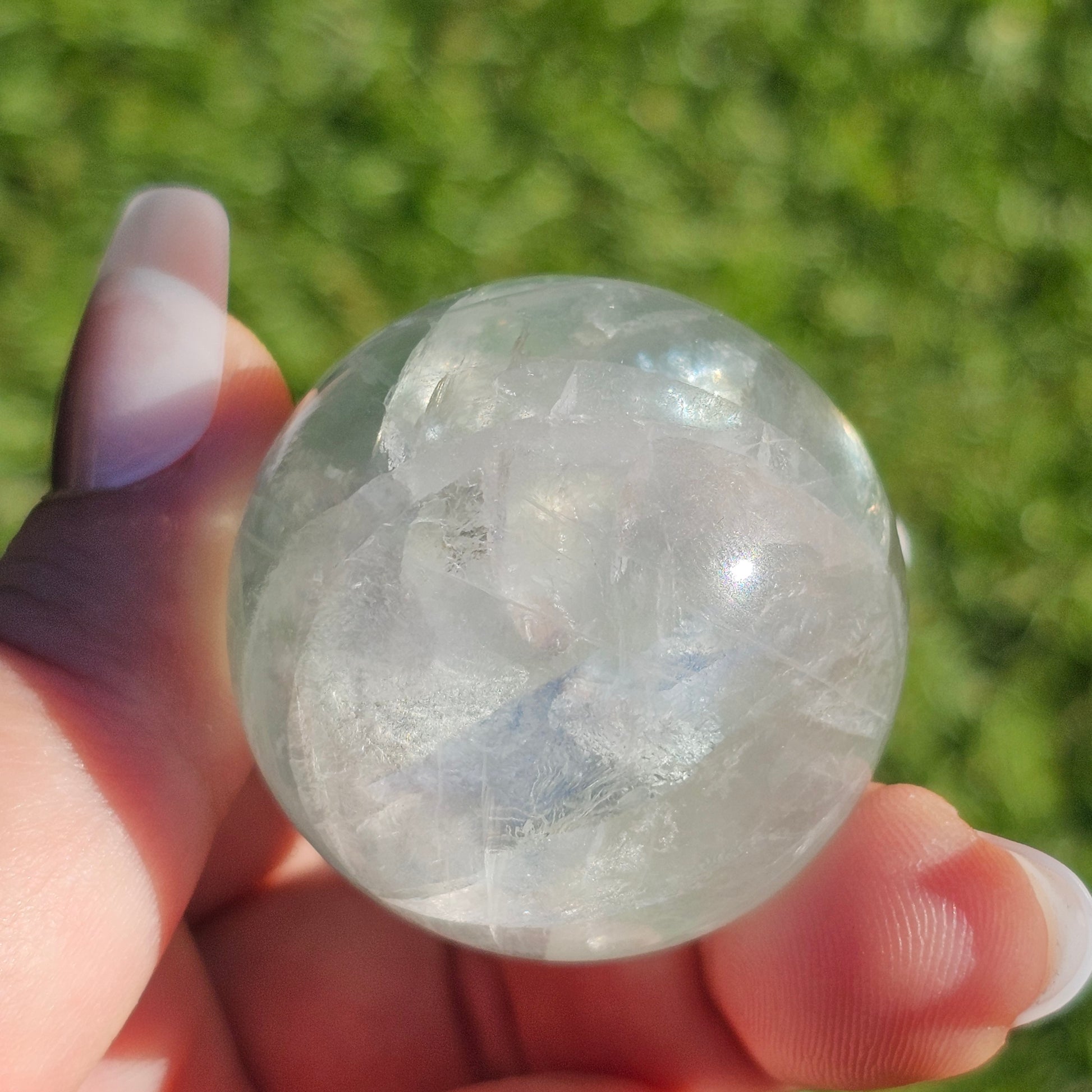 Green Fluorite Sphere