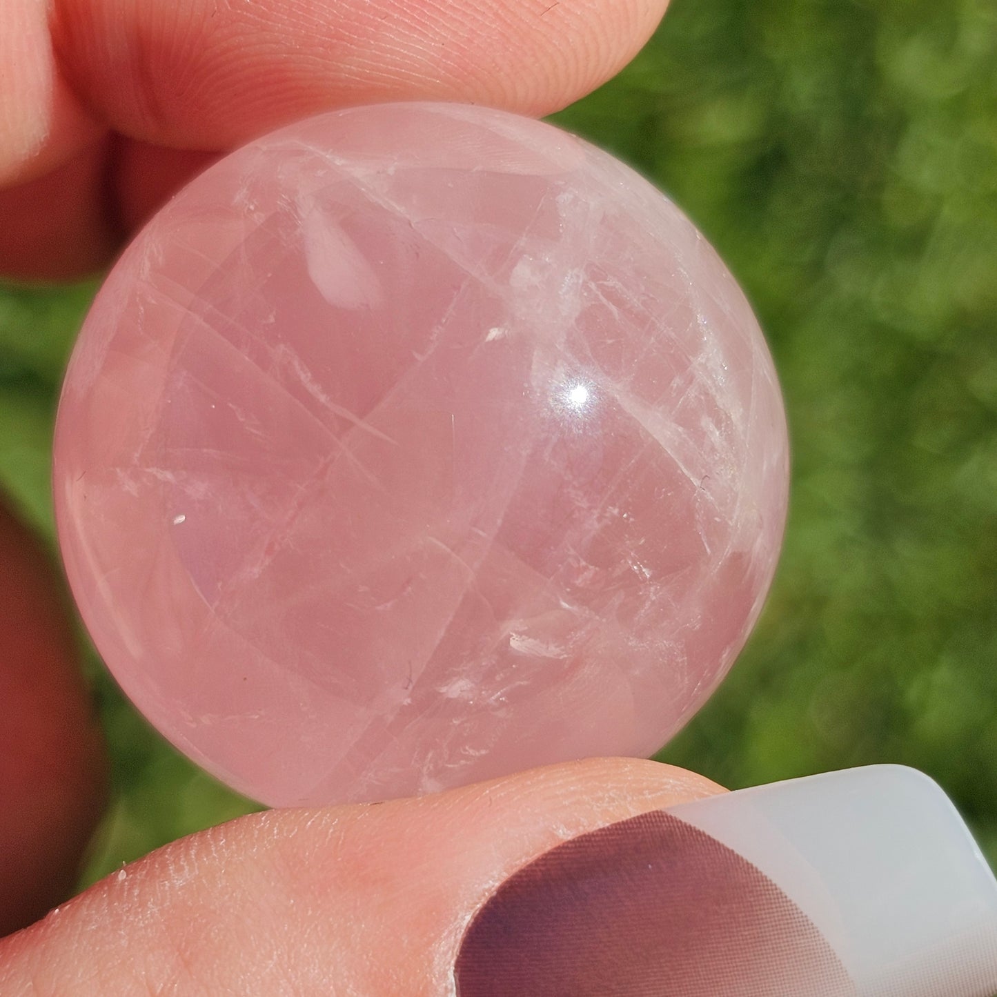 Rose Quartz Sphere with Asterism