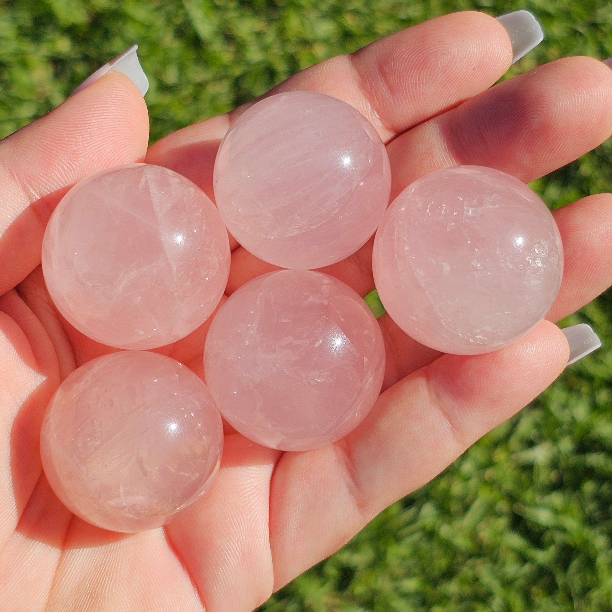 Rose Quartz Sphere with Asterism