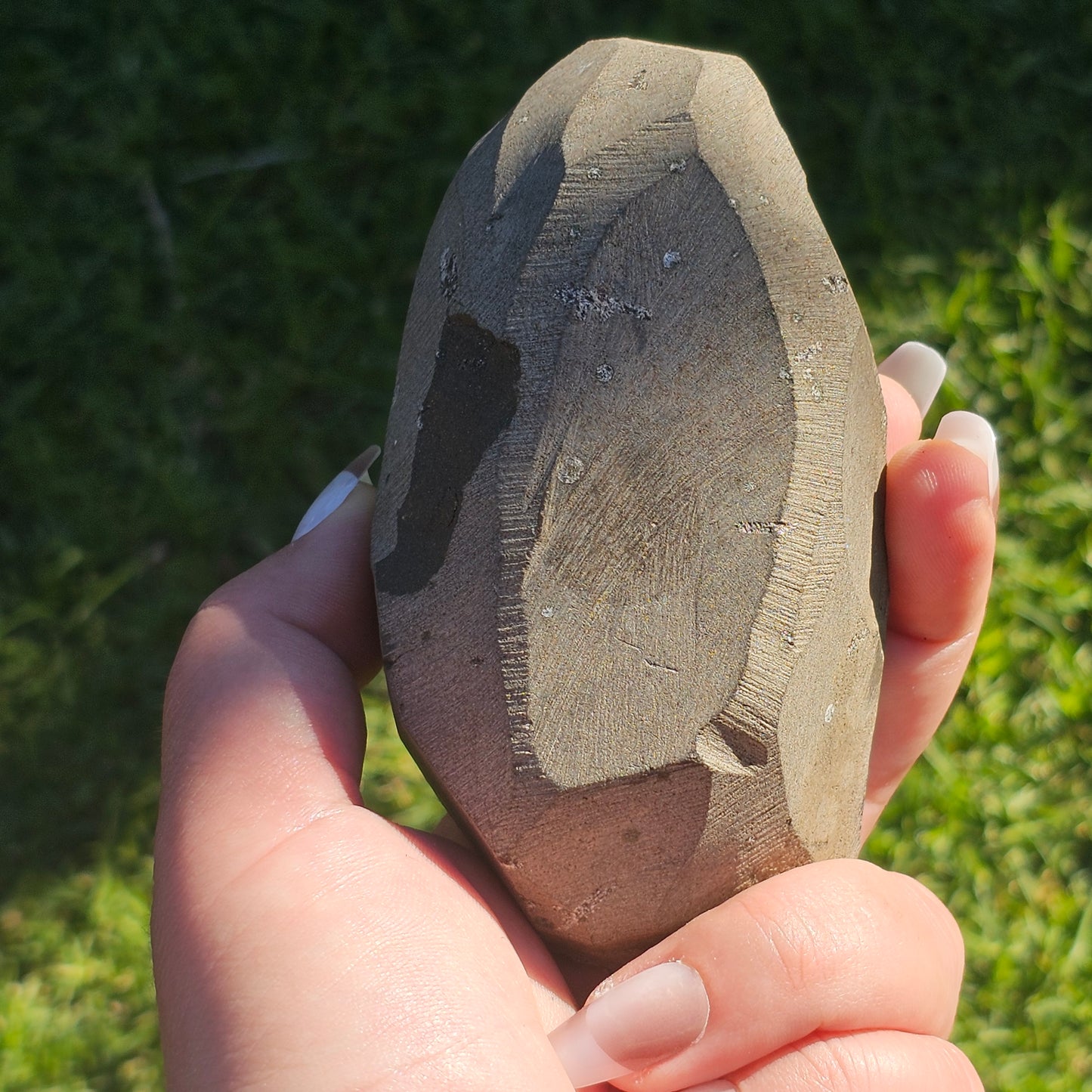 Black Chalcedony with Stilbite Blades