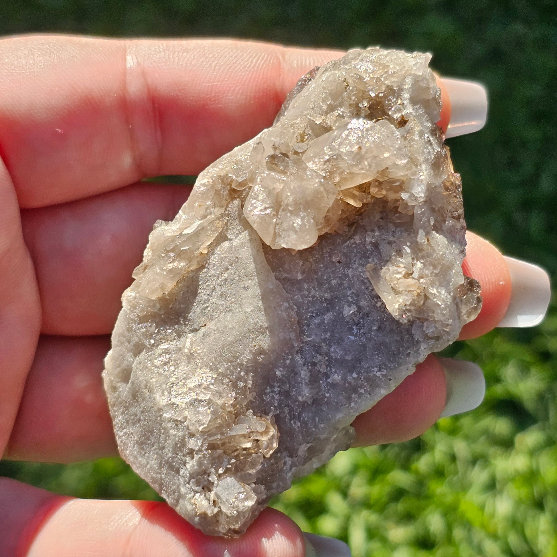 Smoky Quartz/Morion Quartz Cluster (B)