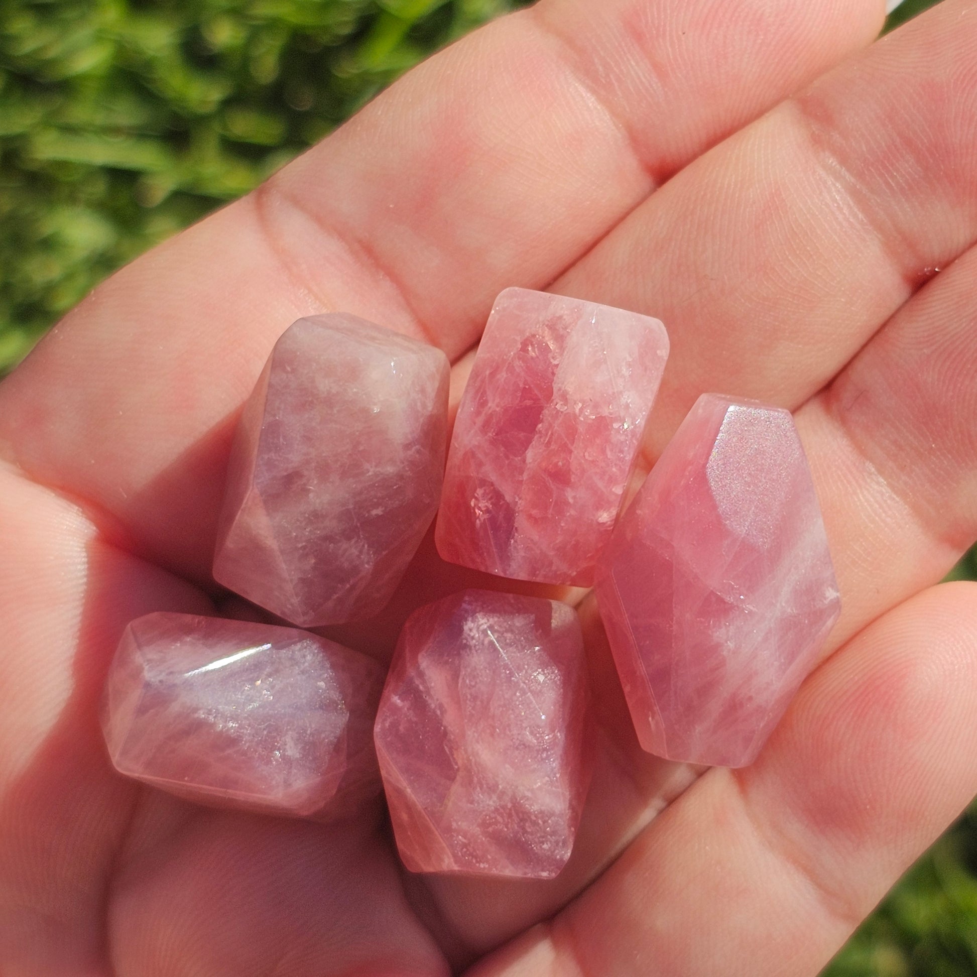 Mini Faceted Pink Amethysts