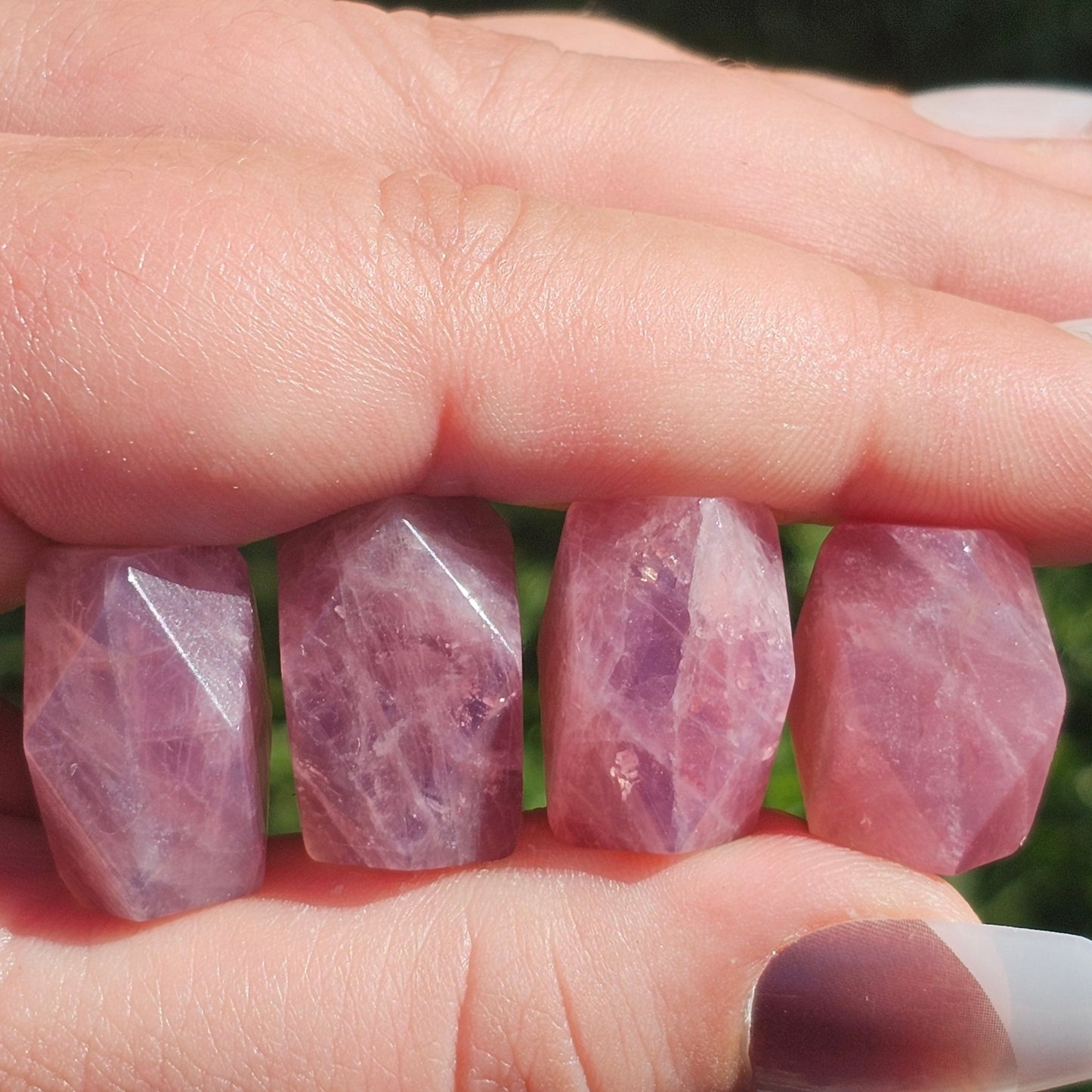 Mini Faceted Pink Amethysts