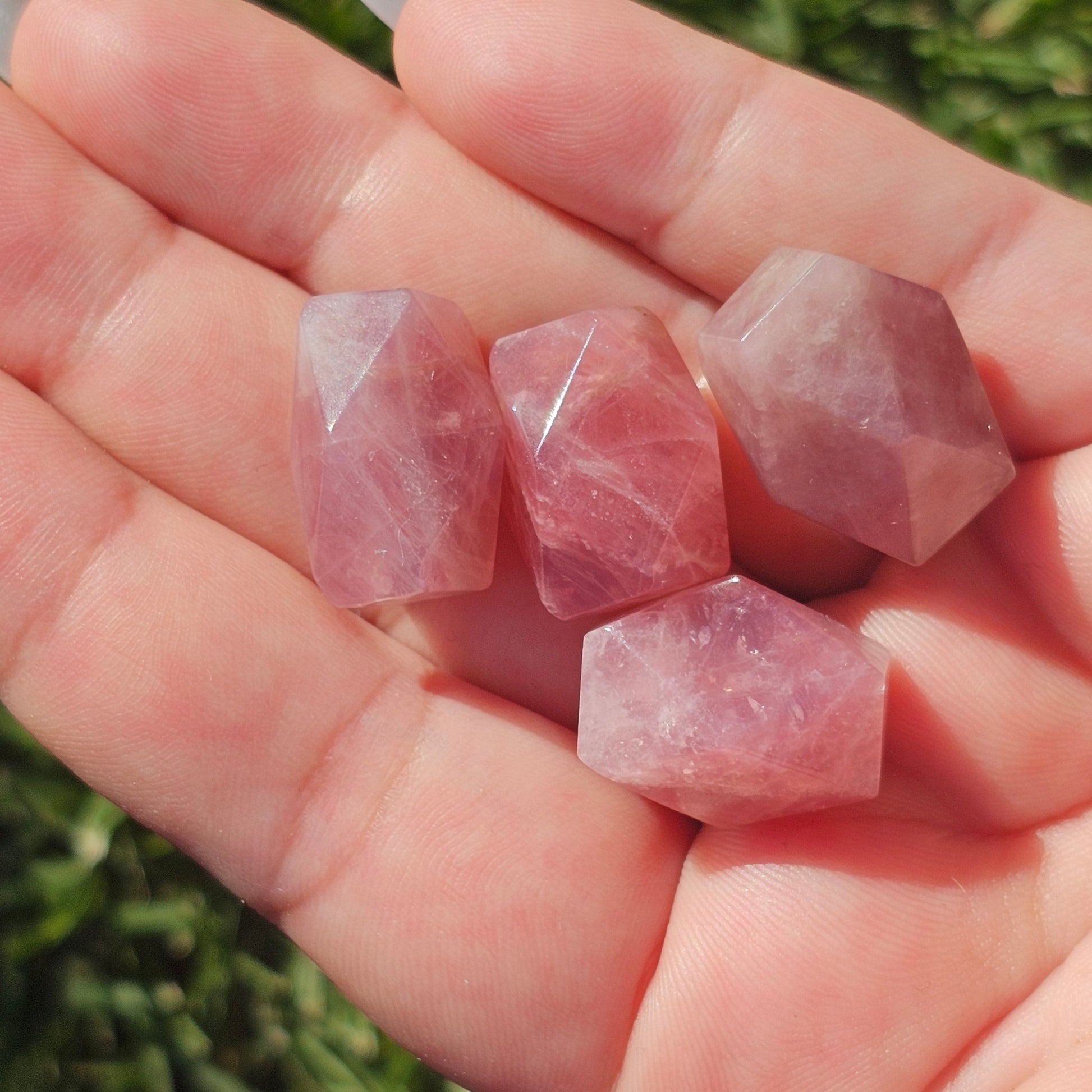 Mini Faceted Pink Amethysts