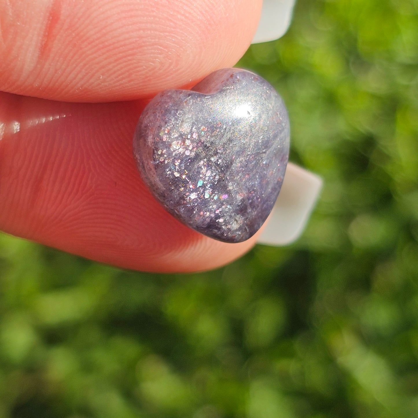 Gemmy Iolite Heart (A)