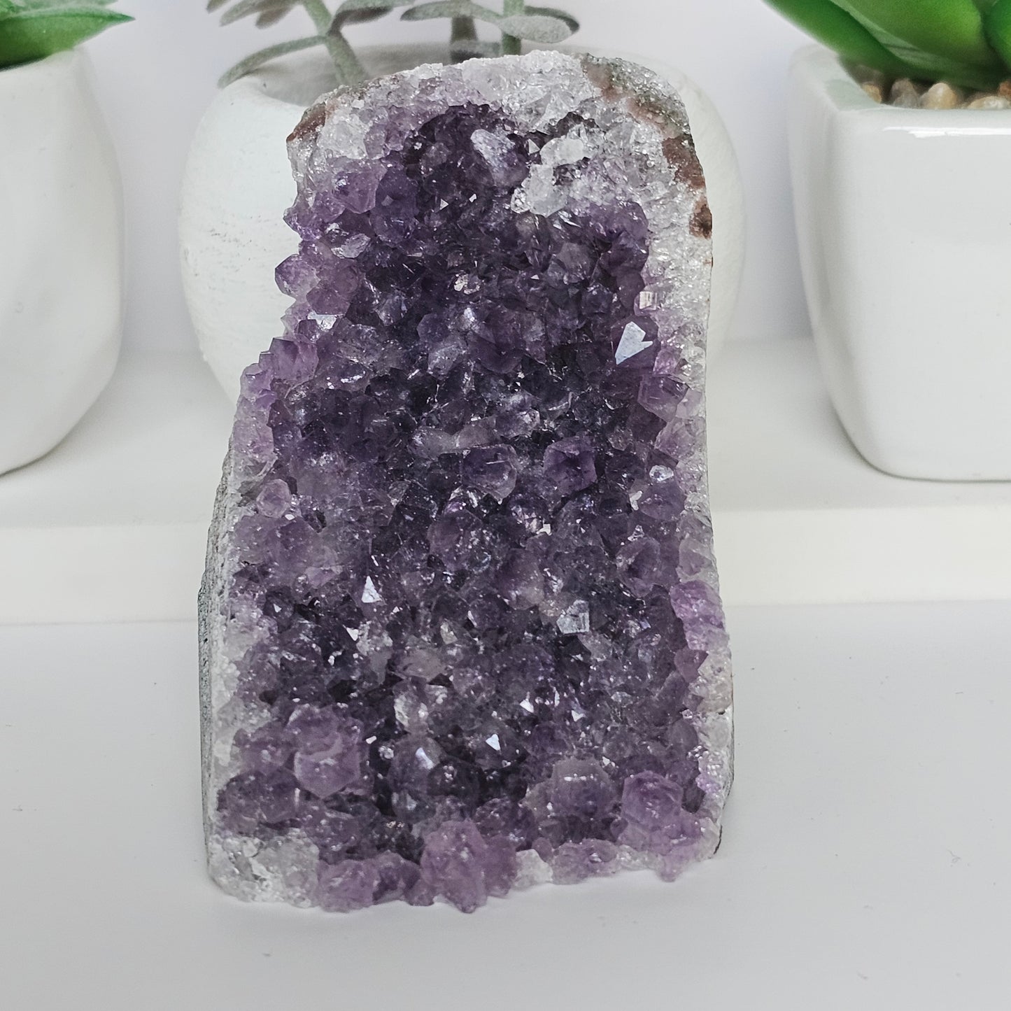 Amethyst A Grade Cut Base From Uruguay (B)