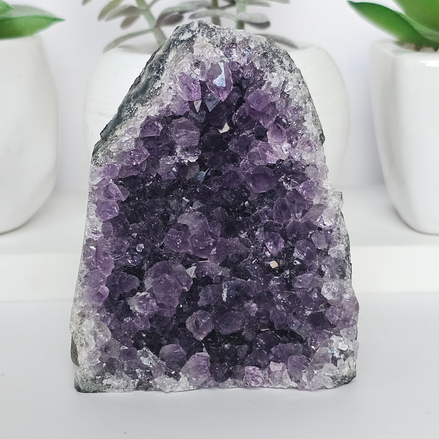 Amethyst A Grade Cut Base From Uruguay (C)