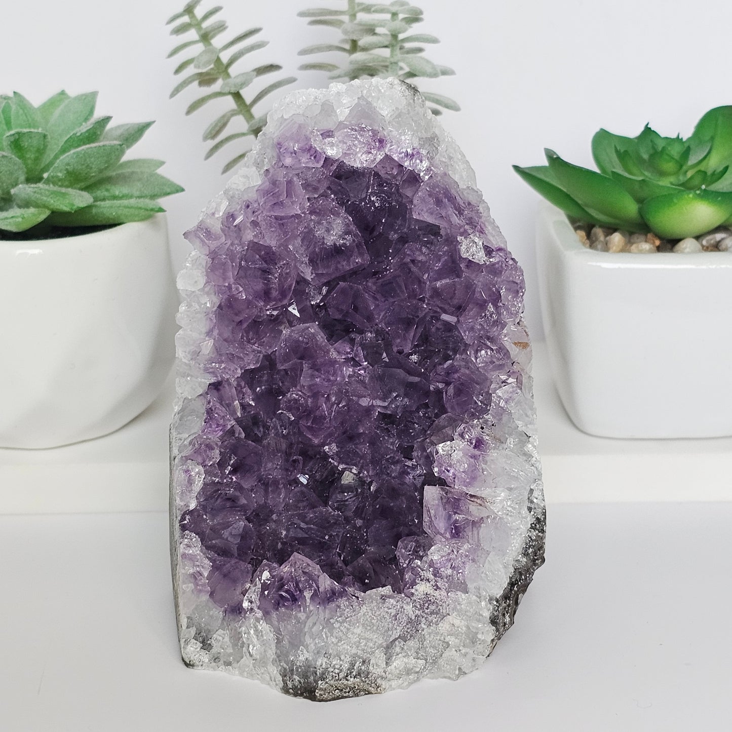 Amethyst A Grade Cut Base From Uruguay (R)