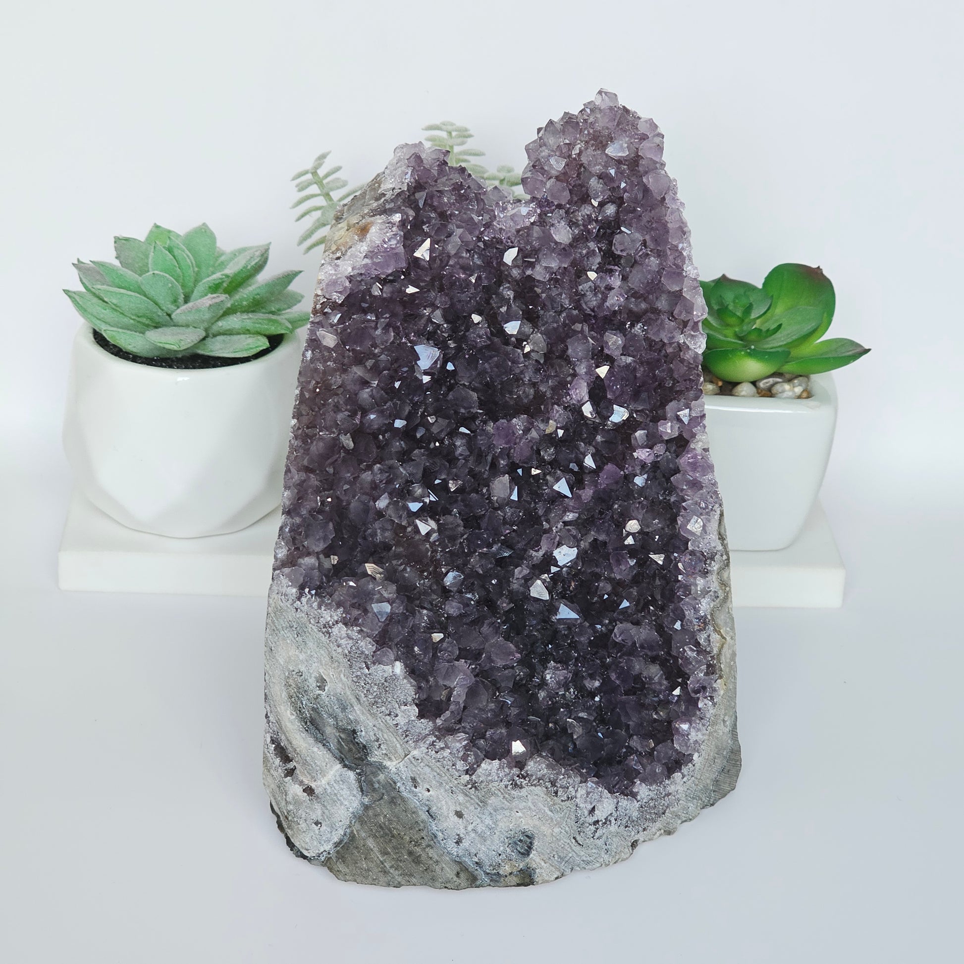 Amethyst A Grade Cut Base From Uruguay (Y)