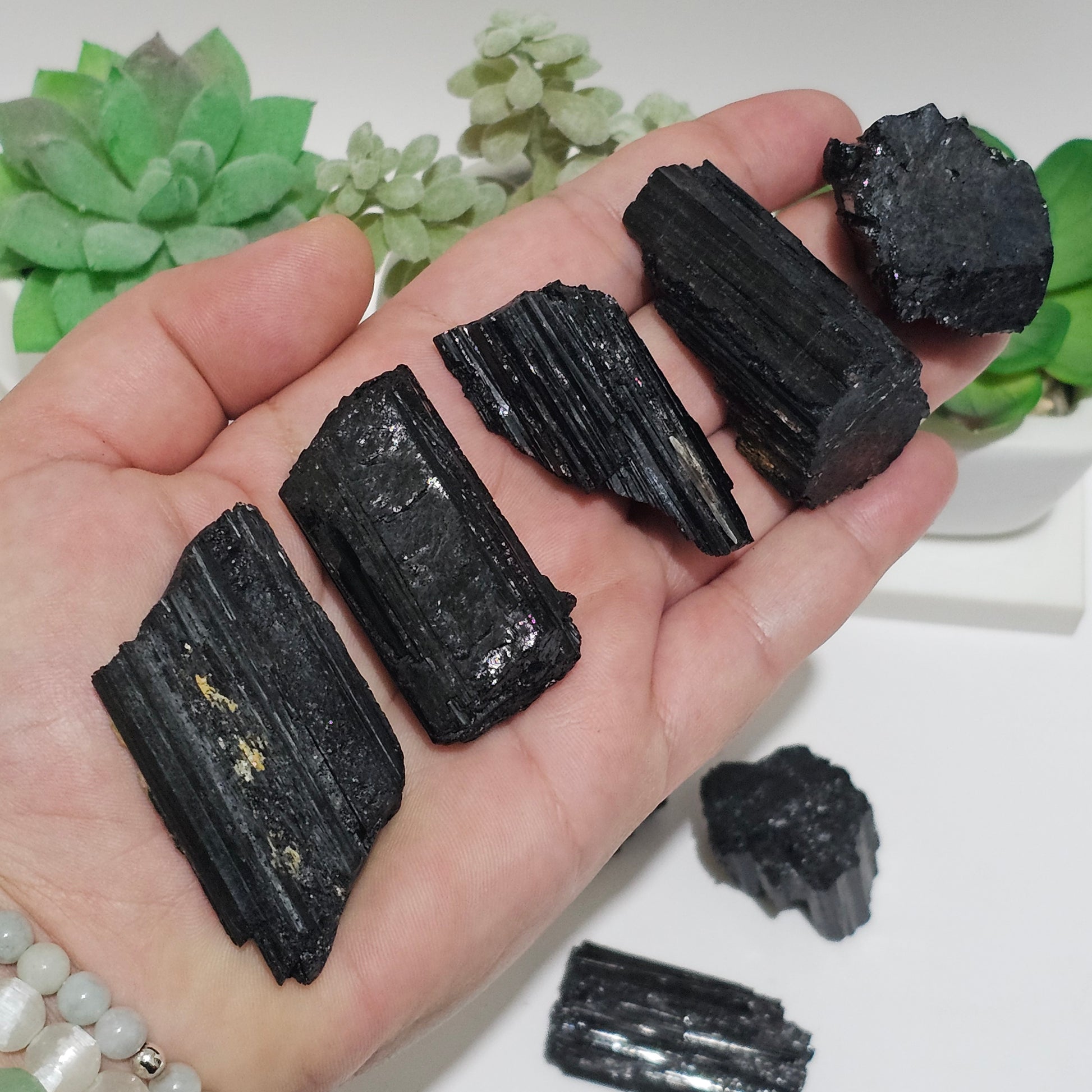 Raw Black Tourmaline chunk (small)