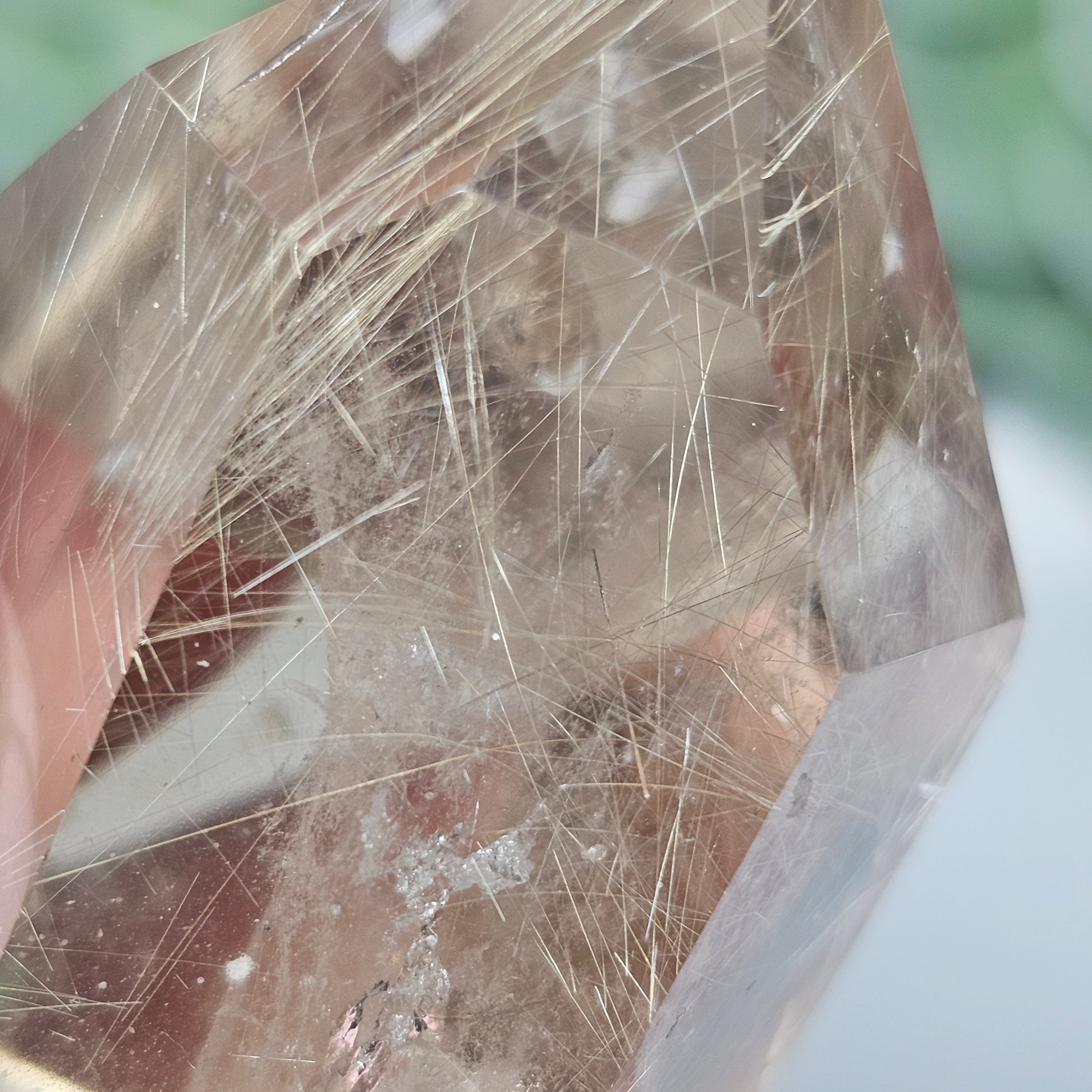 Smoky Quartz Gold Rutile/Angel's Hair Tower (STC)