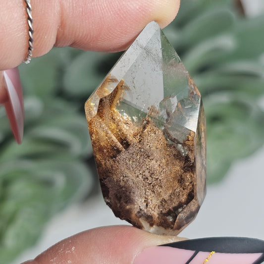 High Quality Smoky Garden Quartz Freeform With Imprint (GD)