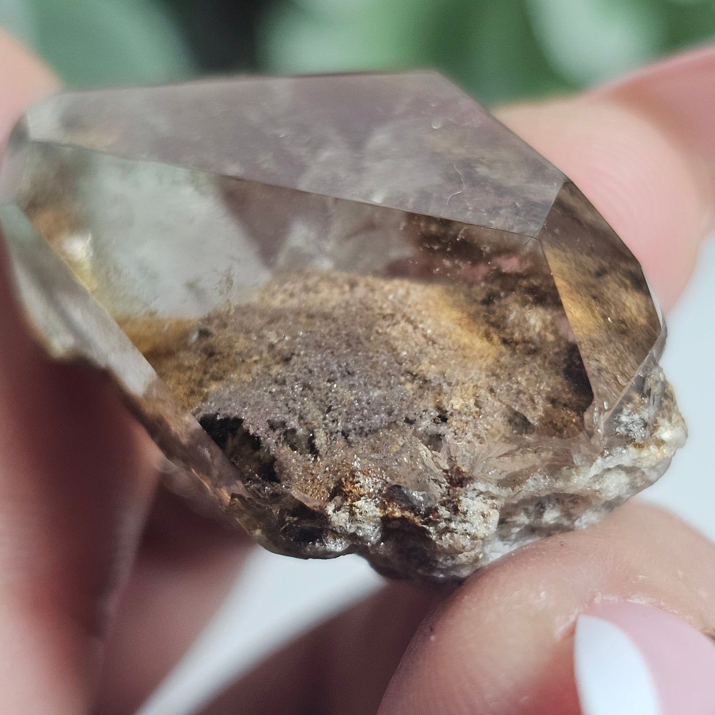 High Quality Smoky Garden Quartz Freeform With Imprint (GD)