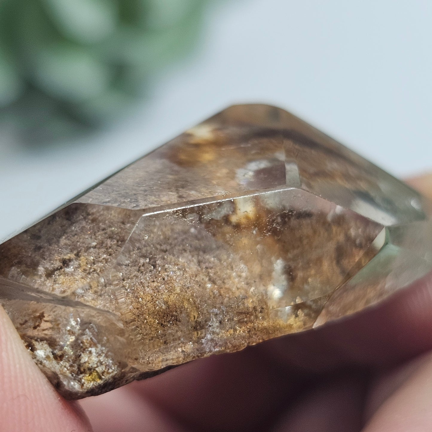 High Quality Smoky Garden Quartz Freeform With Imprint (GD)