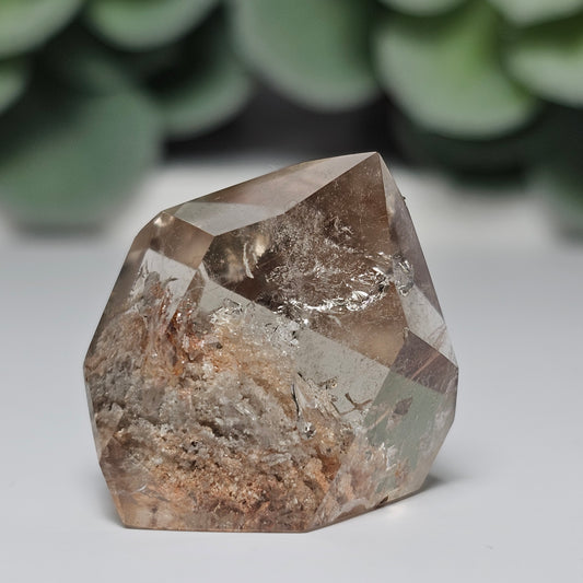 High Quality Smoky Garden Quartz Freeform With Rutile (GF)