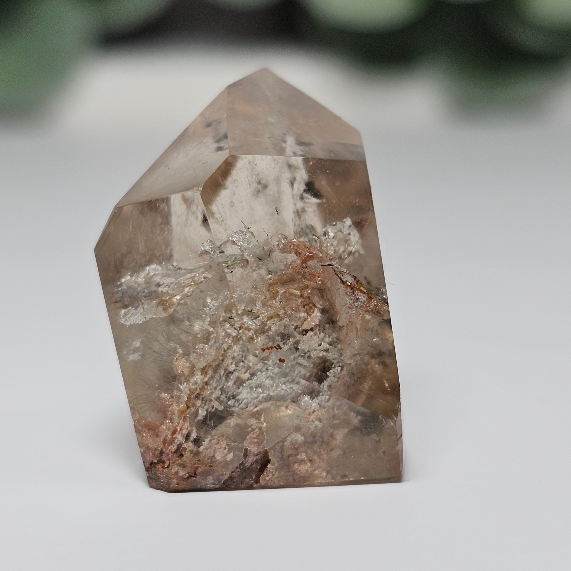 High Quality Smoky Garden Quartz Freeform With Rutile (GF)