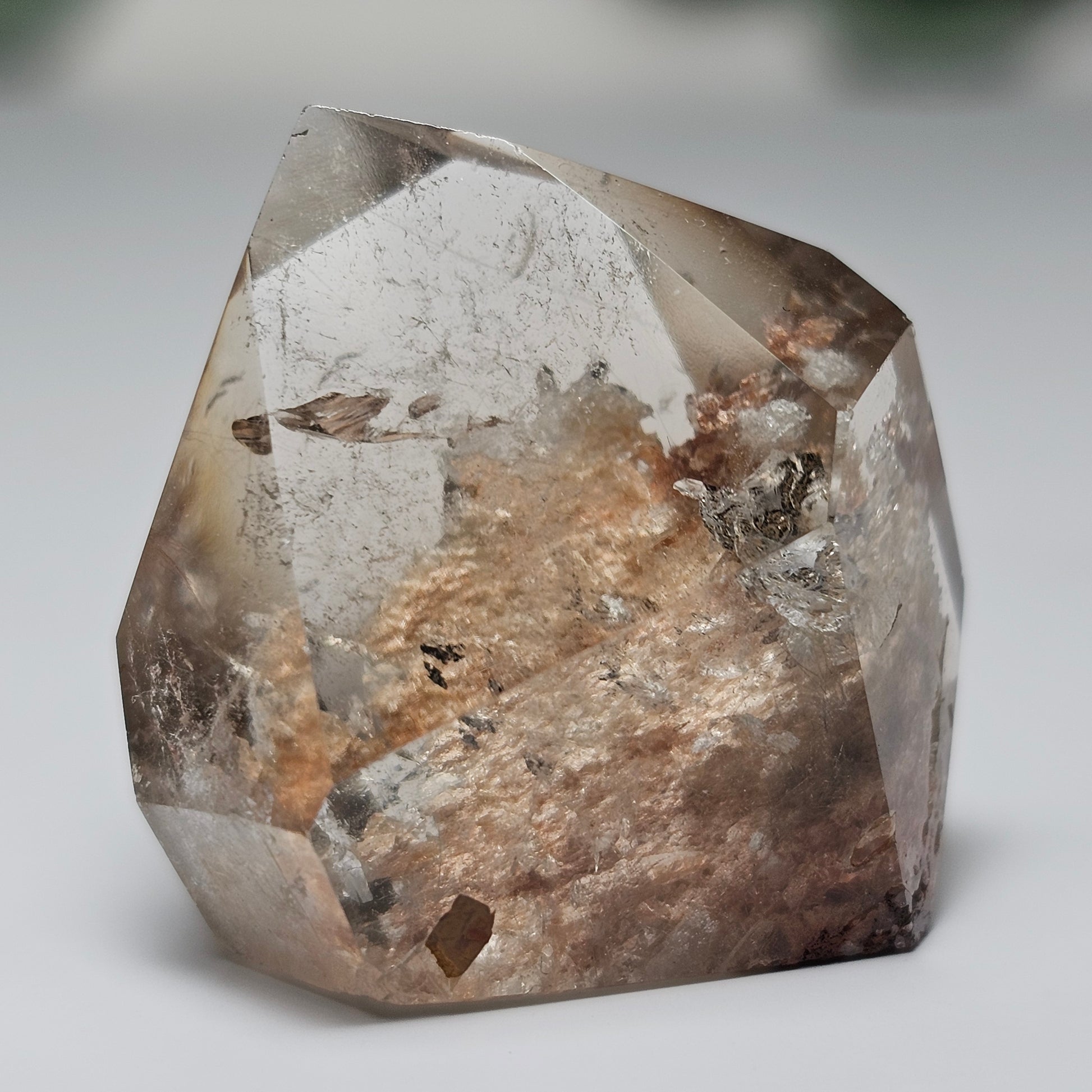 High Quality Smoky Garden Quartz Freeform With Rutile (GF)