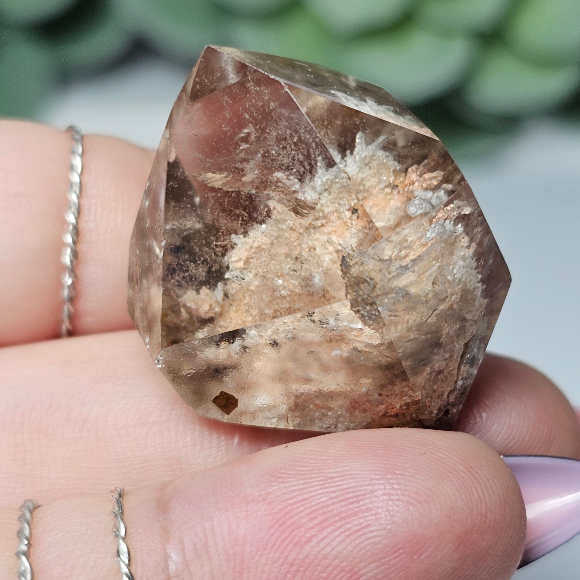 High Quality Smoky Garden Quartz Freeform With Rutile (GF)