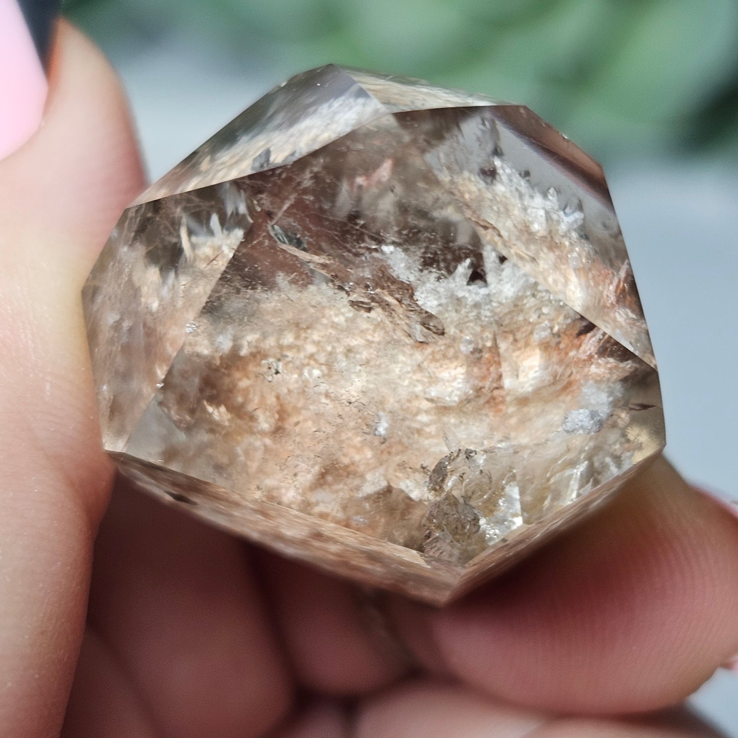 High Quality Smoky Garden Quartz Freeform With Rutile (GF)