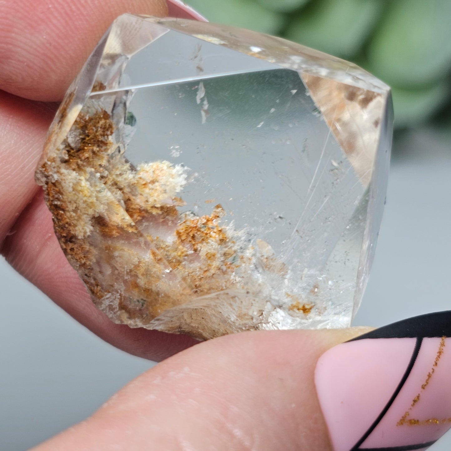 High Quality Garden Quartz Freeform With Rutile (GJ)