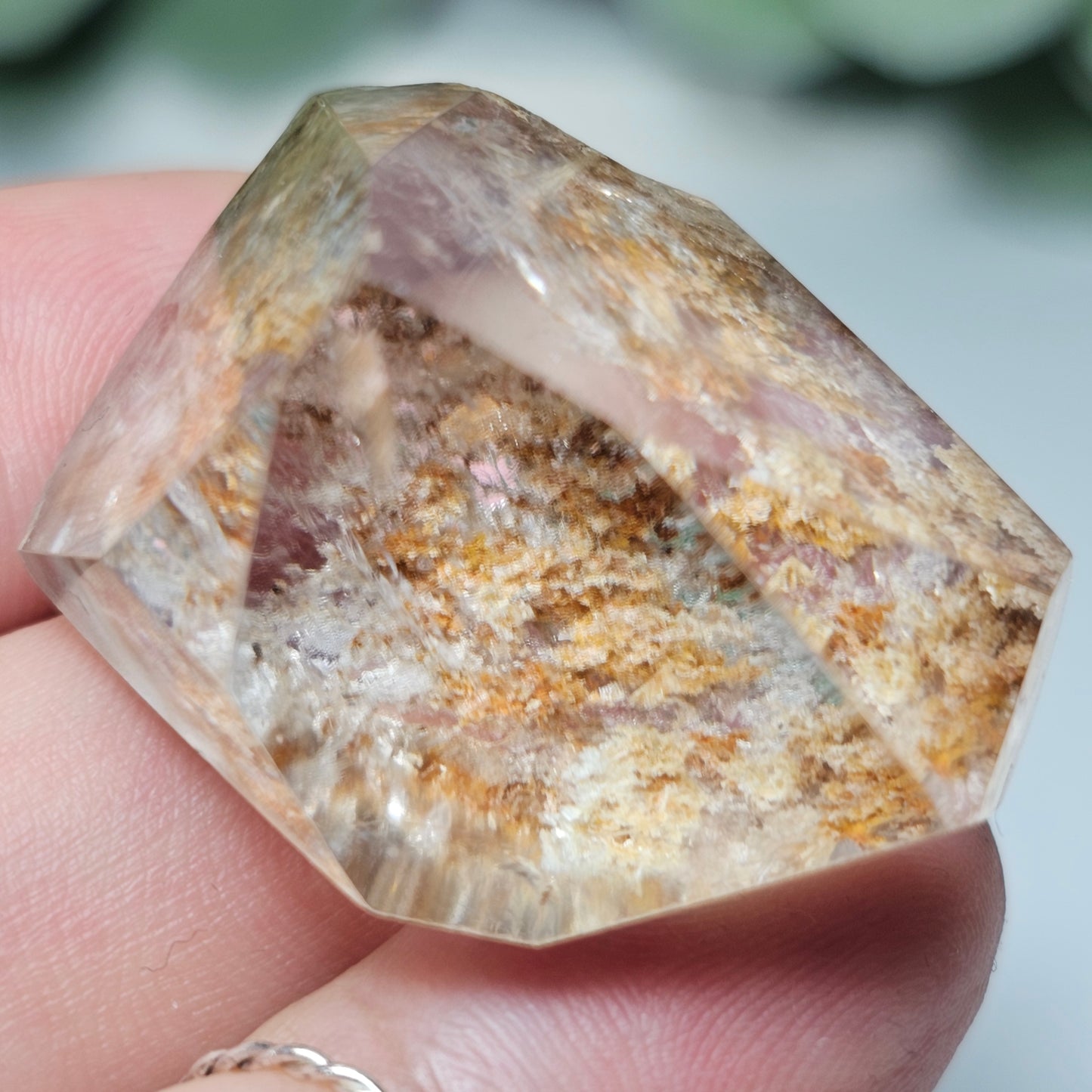 High Quality Garden Quartz Freeform With Rutile (GJ)