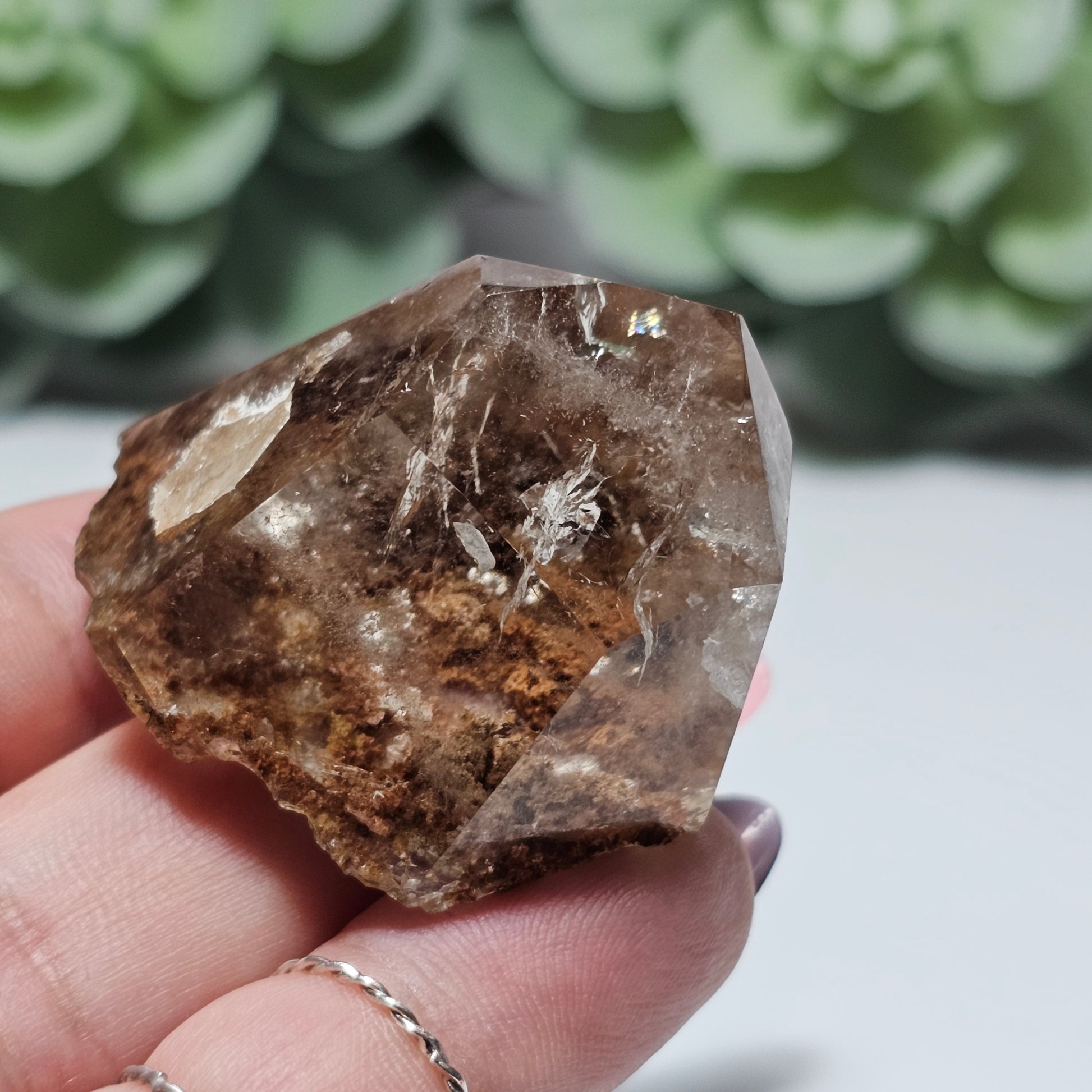 High Quality Smoky Garden Quartz Freeform With Manifestation (GQ)