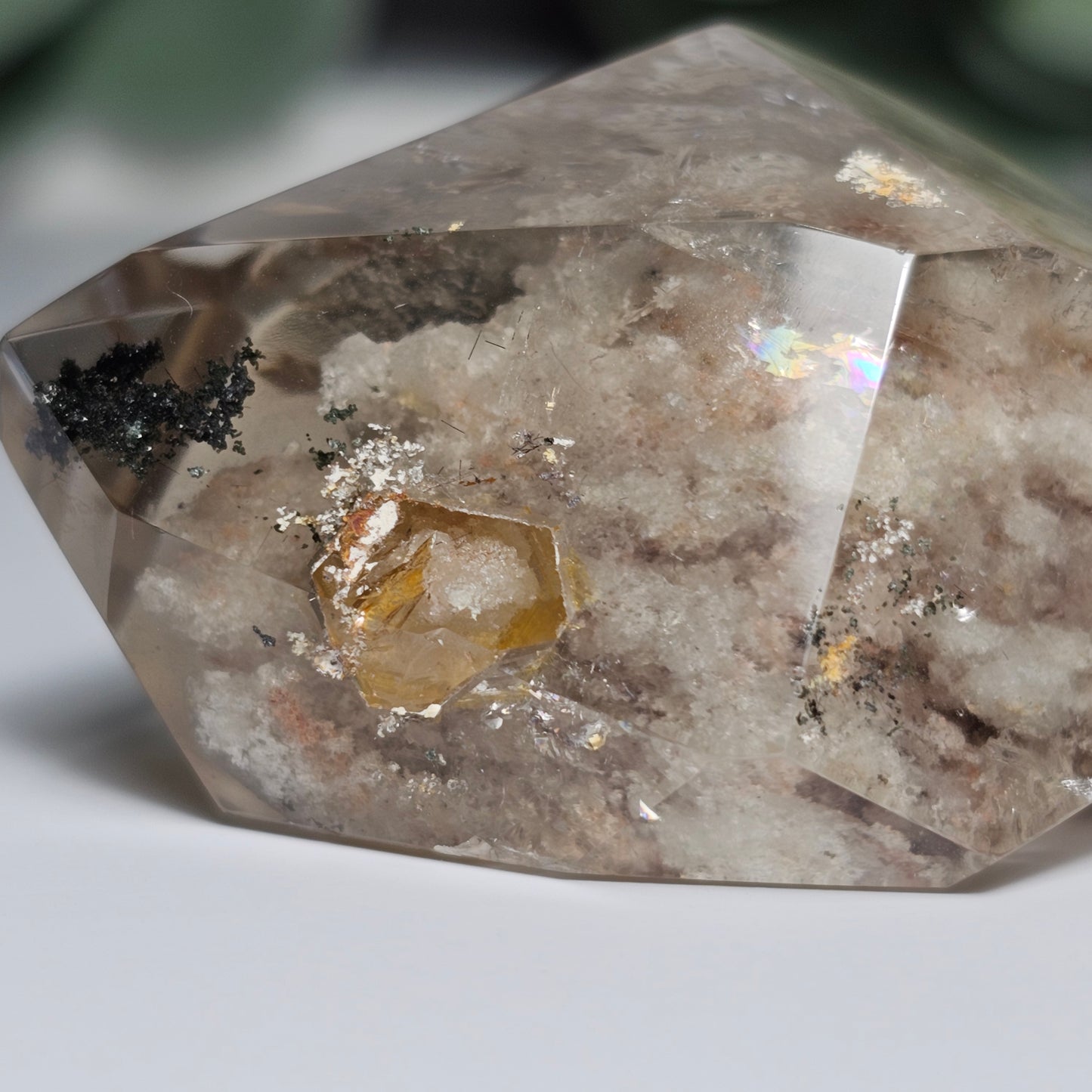 High Quality Smoky Garden Quartz Freeform With Manifestation (GR)