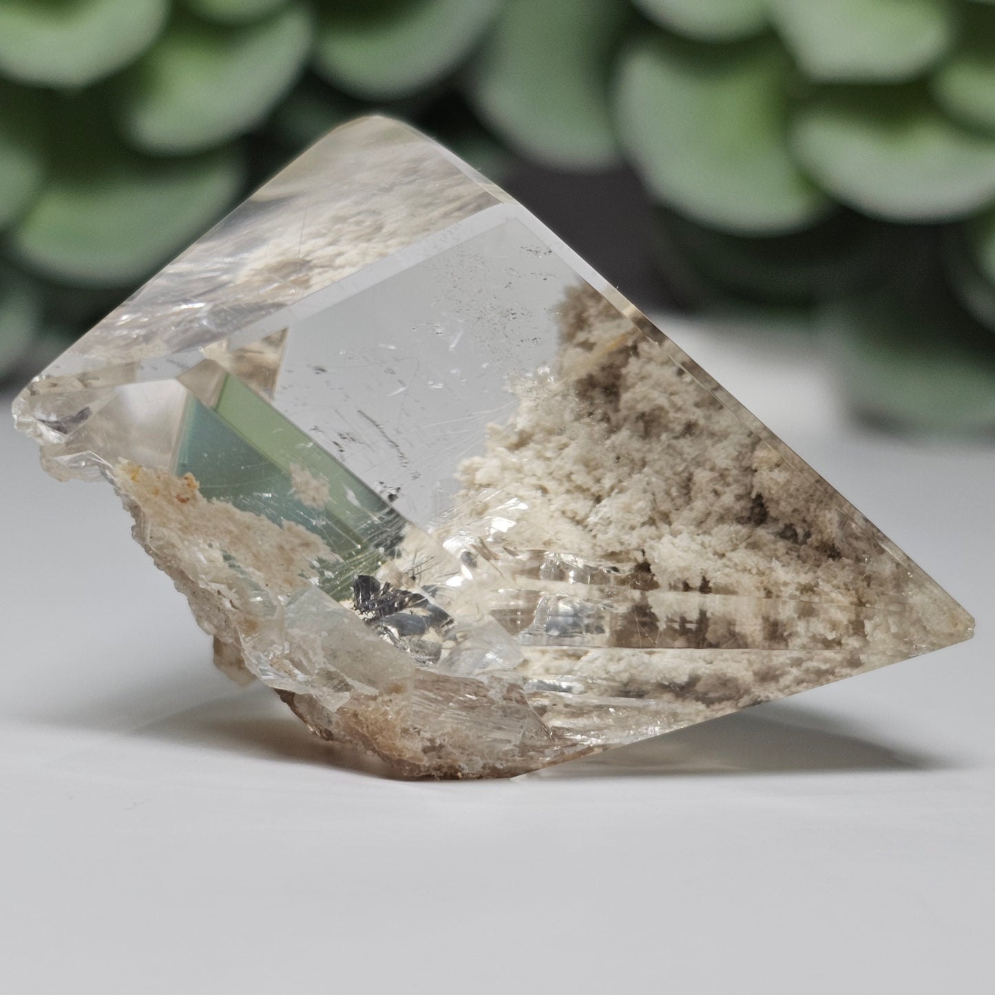 High Quality Garden Quartz Freeform With Rutile, Key & Imprints (GW)