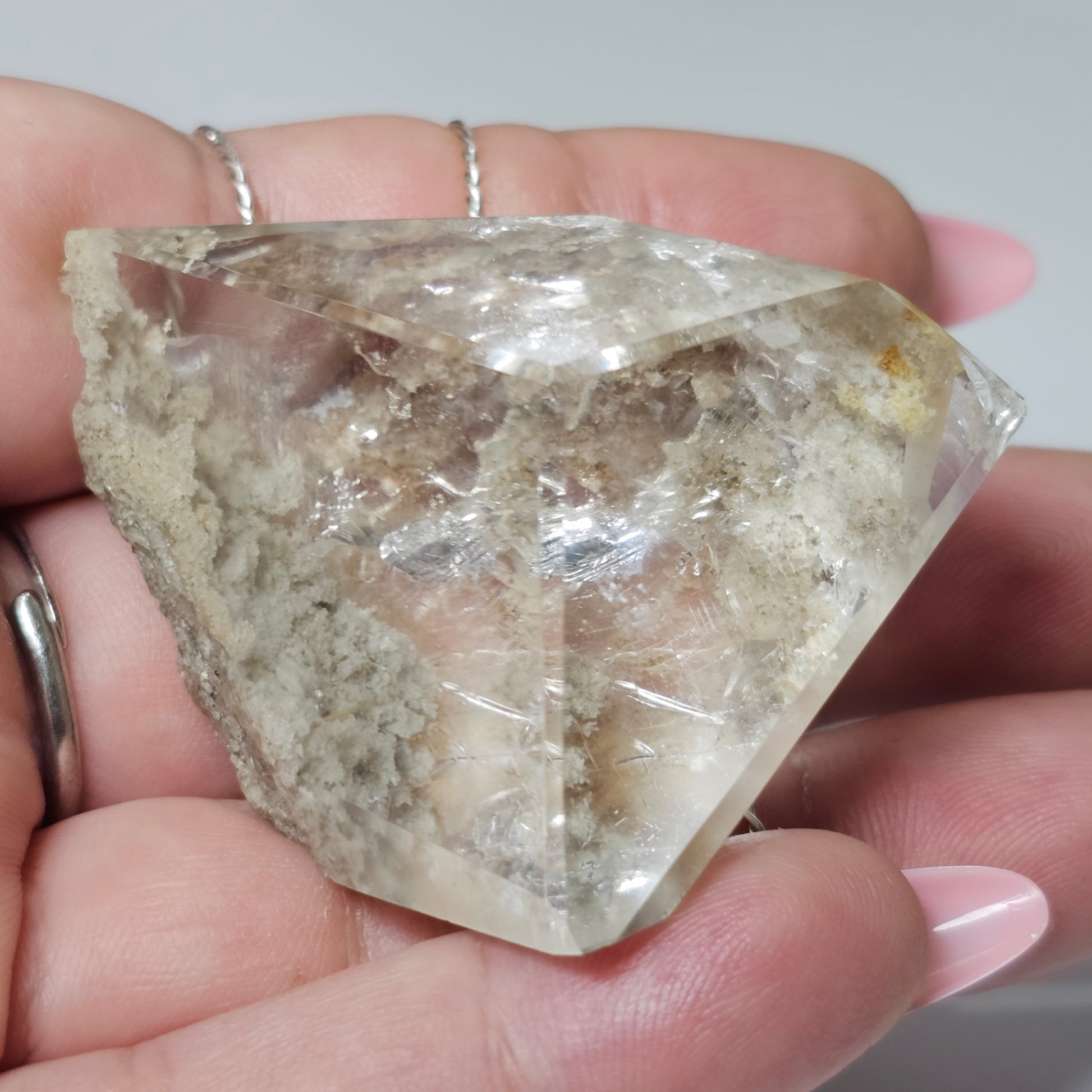 High Quality Garden Quartz Freeform With Rutile, Key & Imprints (GW)