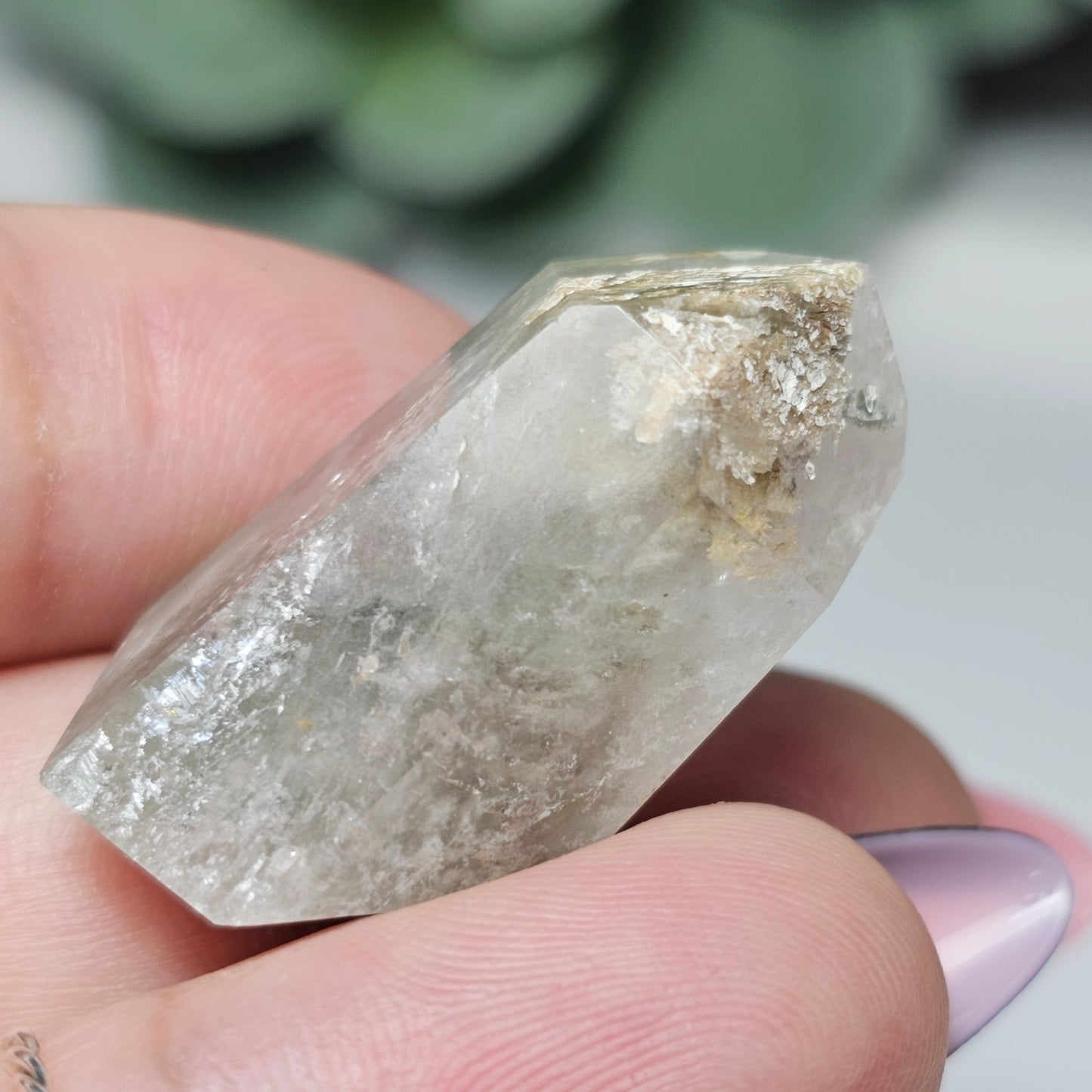 Chlorite Inclusion Quartz Mini Tower