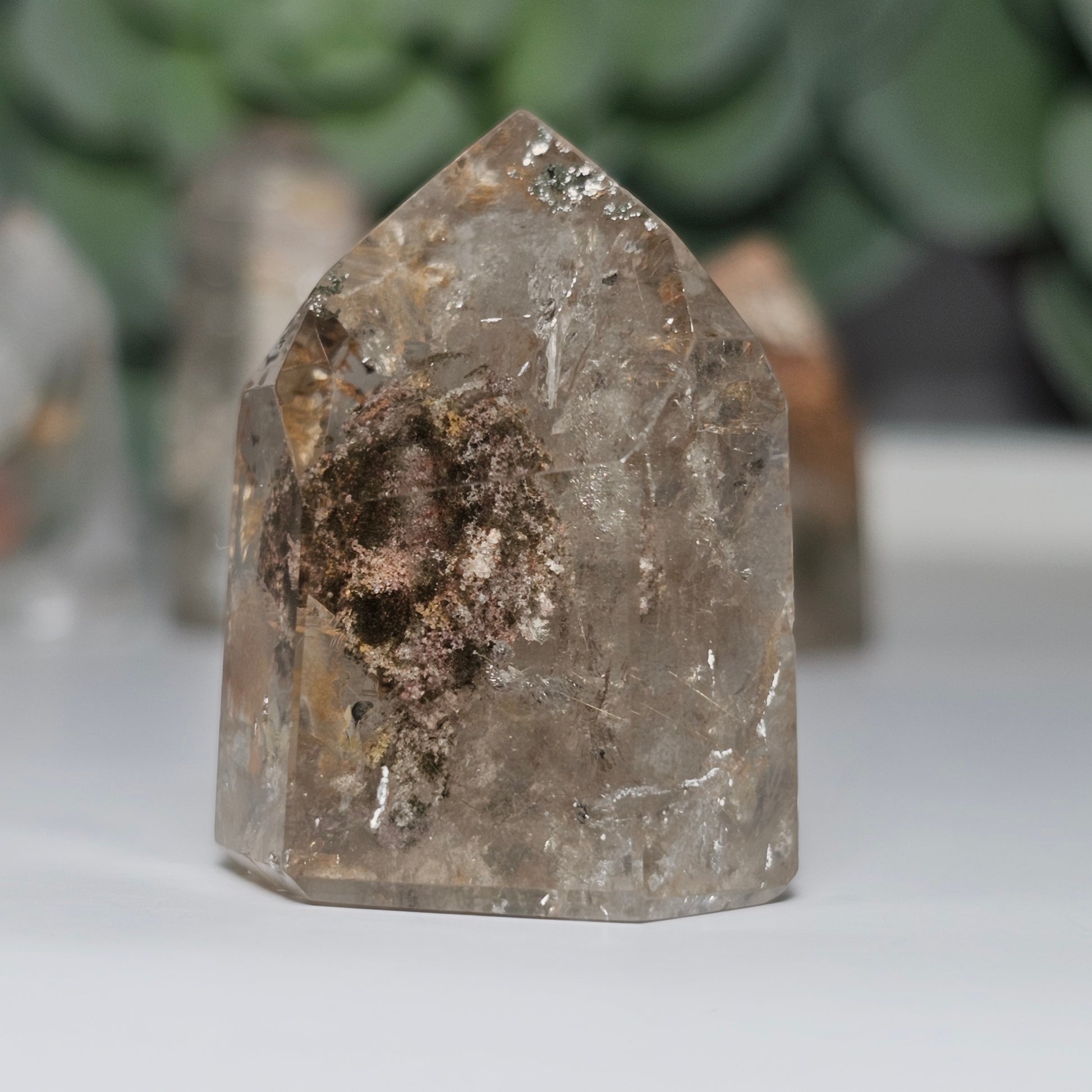 Garden Quartz/Lodolite Mini Towers