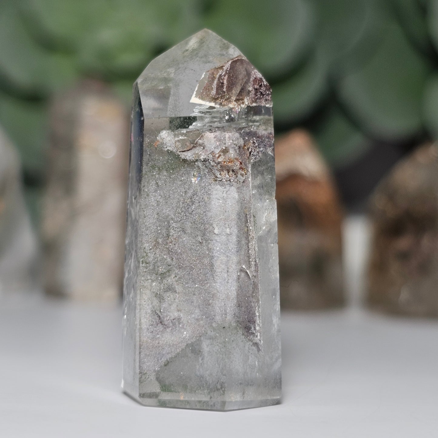 Garden Quartz/Lodolite Mini Towers