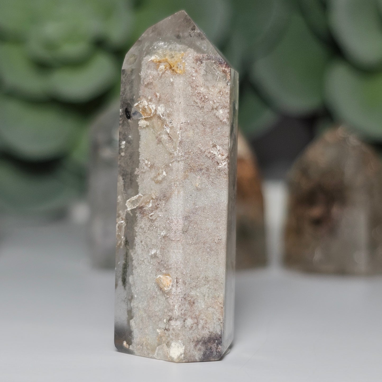 Garden Quartz/Lodolite Mini Towers