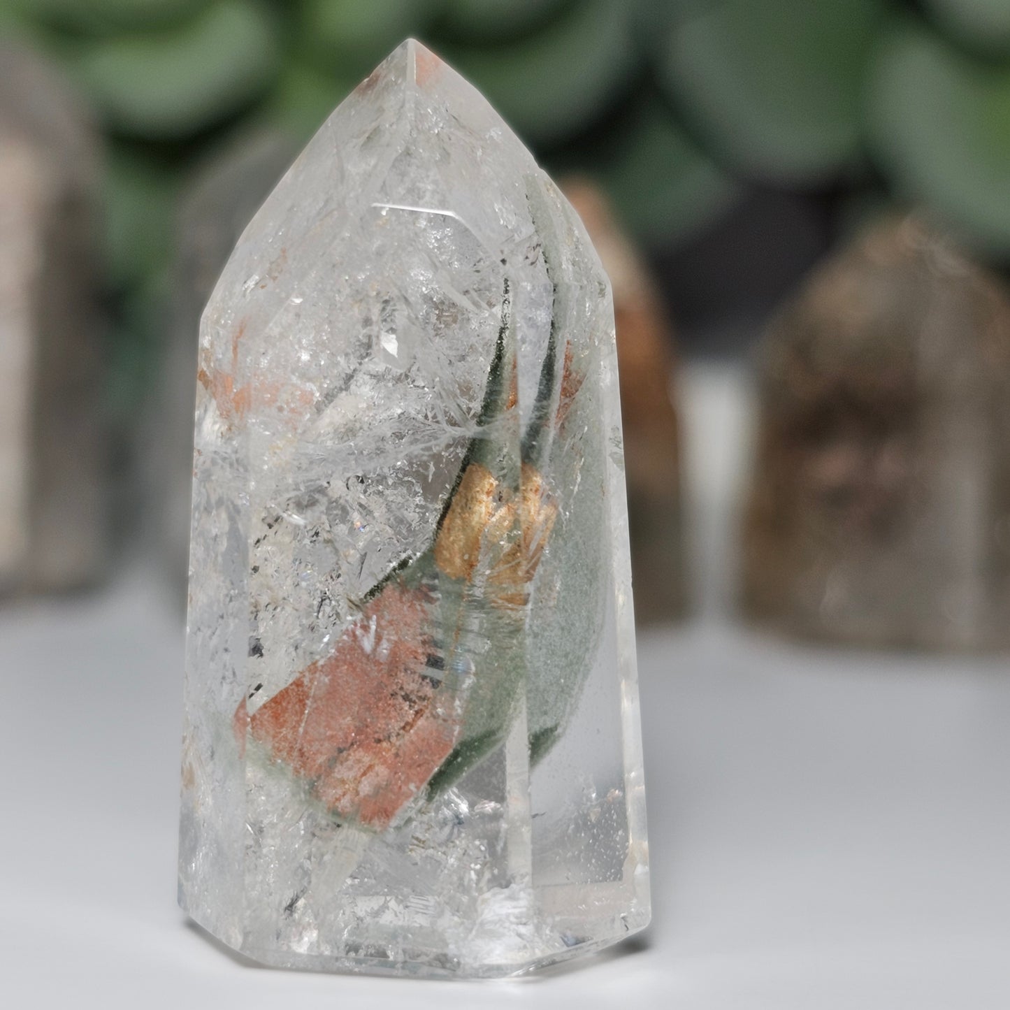 Garden Quartz/Lodolite Mini Towers