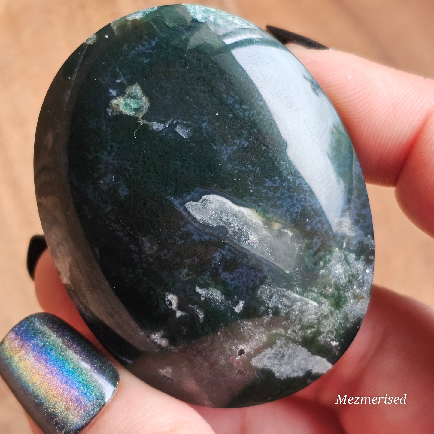 Moss Agate Palm Stone | Indonesia (#7)