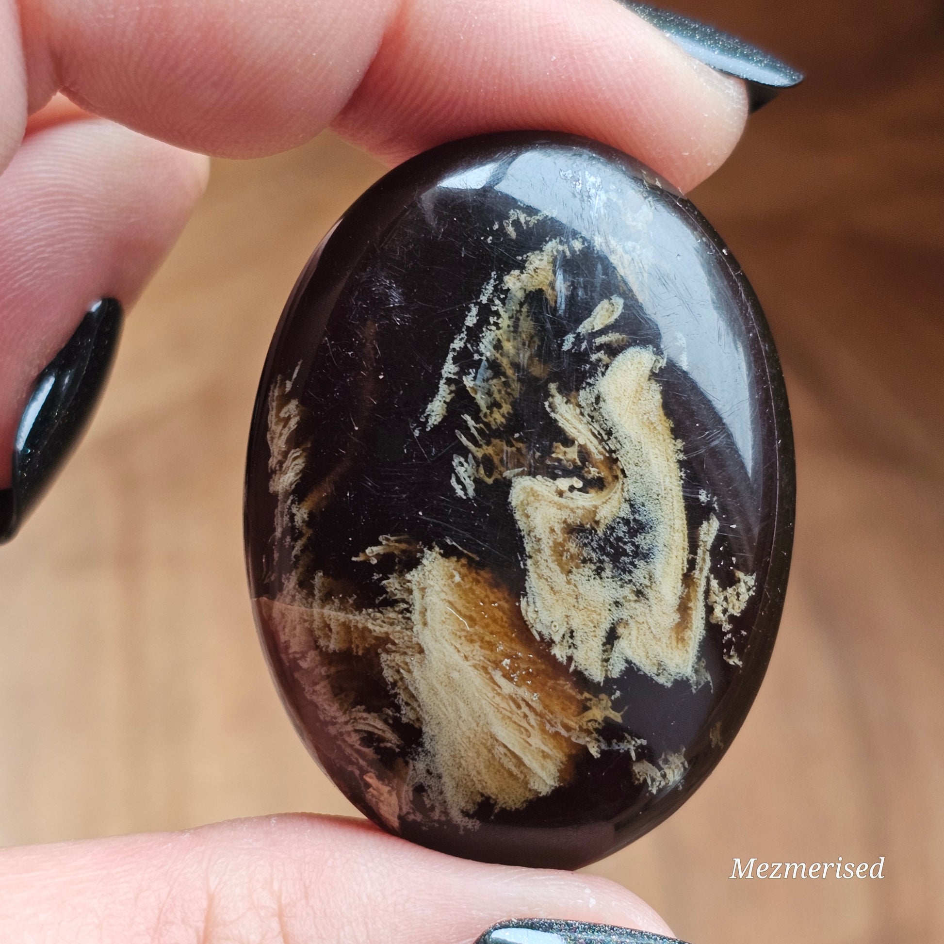 Amber & Petrified Wood Palm Stone with Blue UV Reaction | Sumatra - Indonesia (#3)