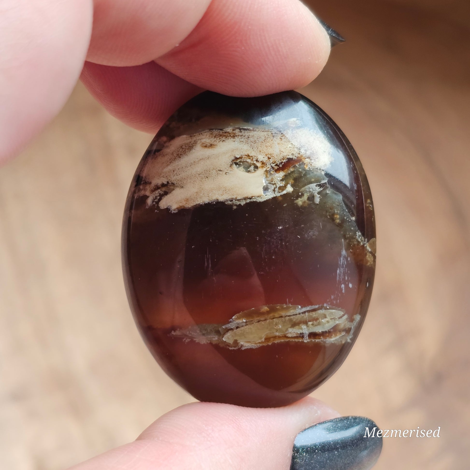 Amber & Petrified Wood Palm Stone with Blue UV Reaction | Sumatra - Indonesia (#4)