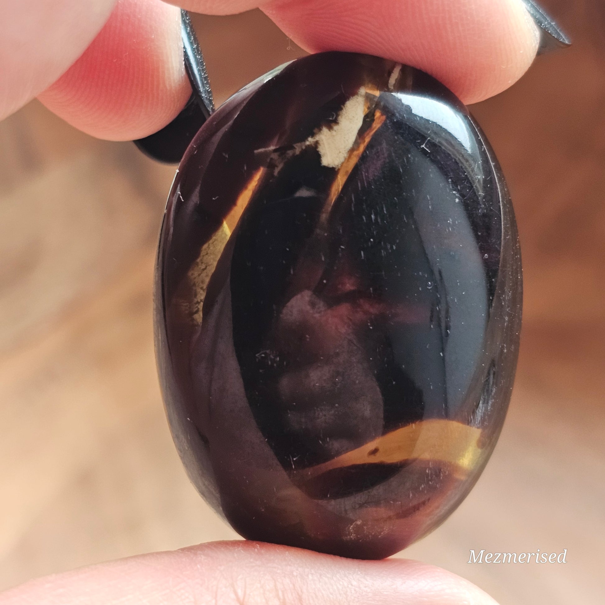 Amber & Petrified Wood Palm Stone with Blue UV Reaction | Sumatra - Indonesia (#9)