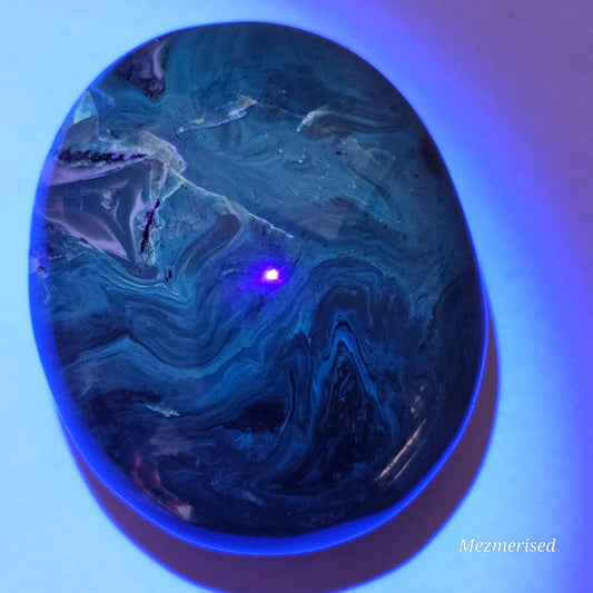 Amber & Petrified Wood Palm Stone with Blue UV Reaction | Sumatra - Indonesia (#29)