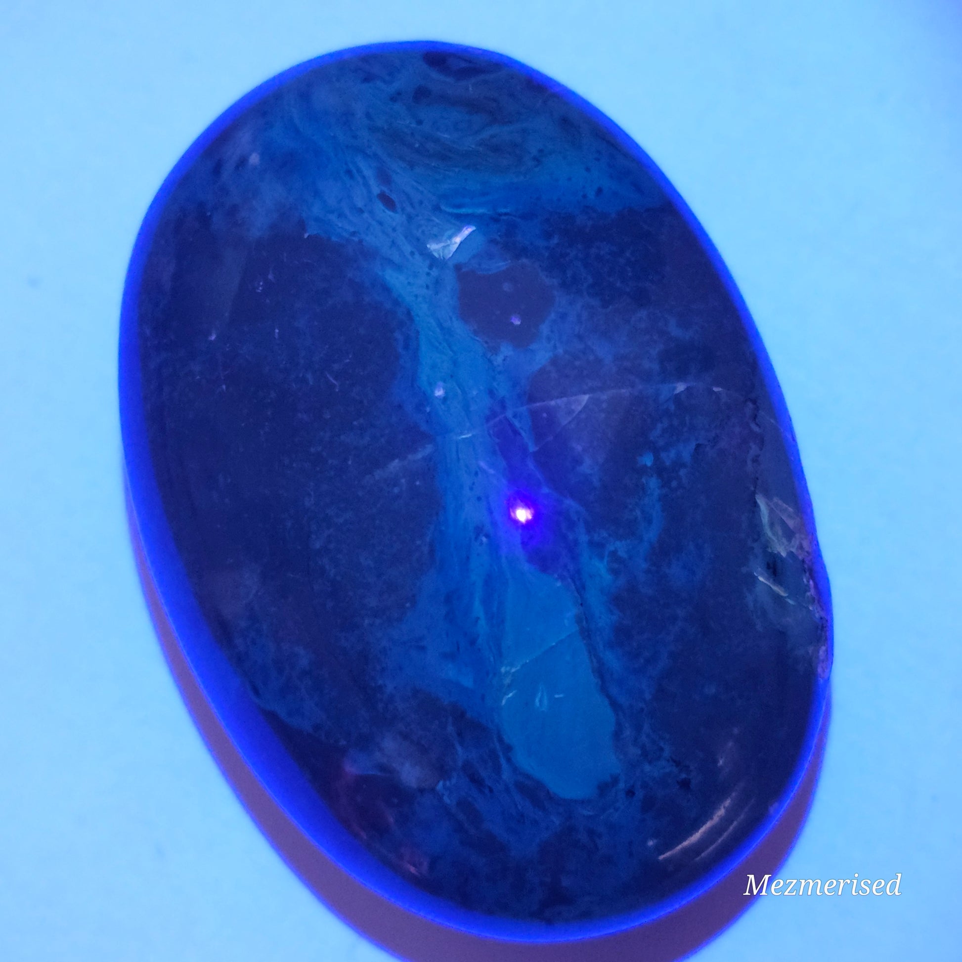 Amber & Petrified Wood Palm Stone with Blue UV Reaction | Sumatra - Indonesia