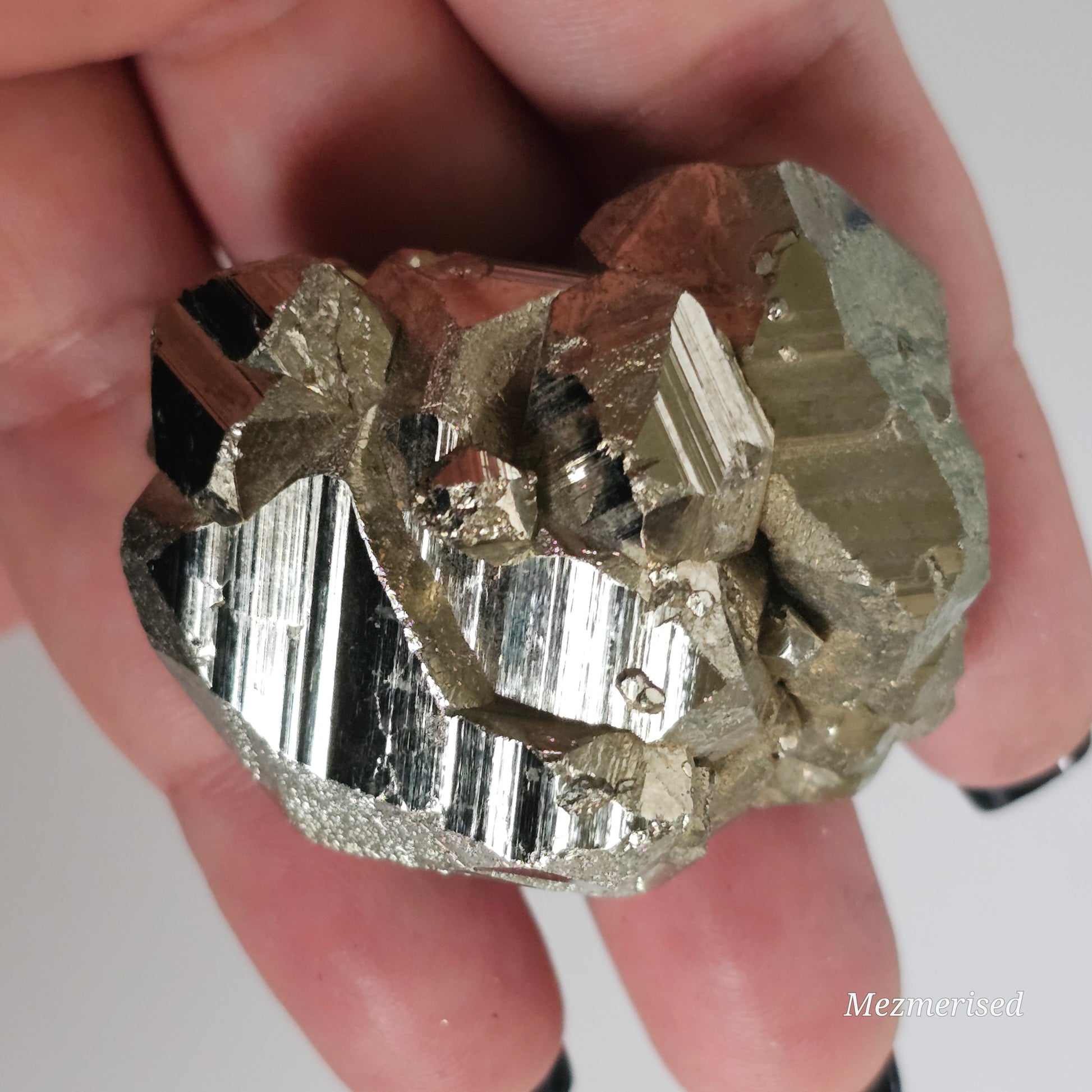 Extra quality Pyrite cluster.